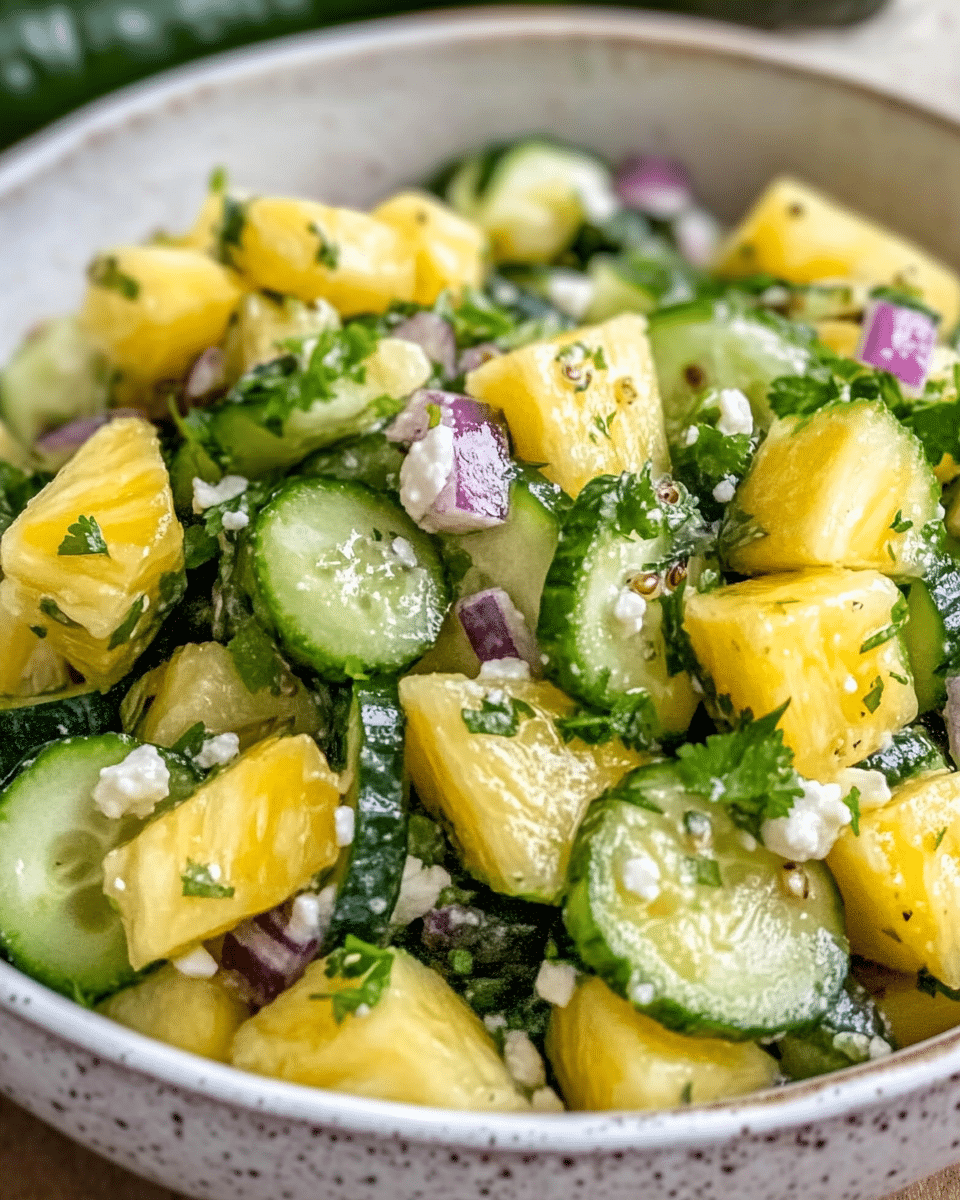 Pineapple Cucumber Salad