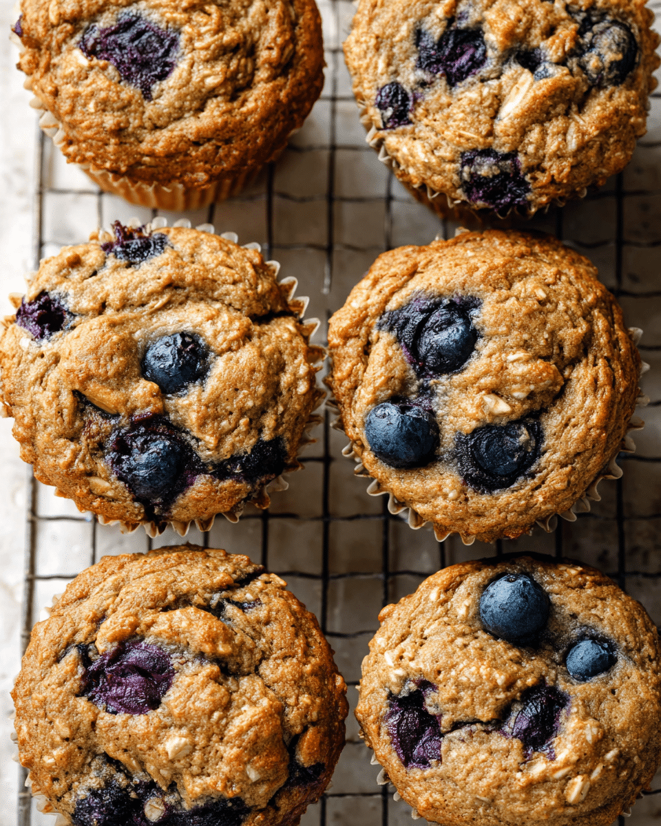 Banana Blueberry Spelt Muffins