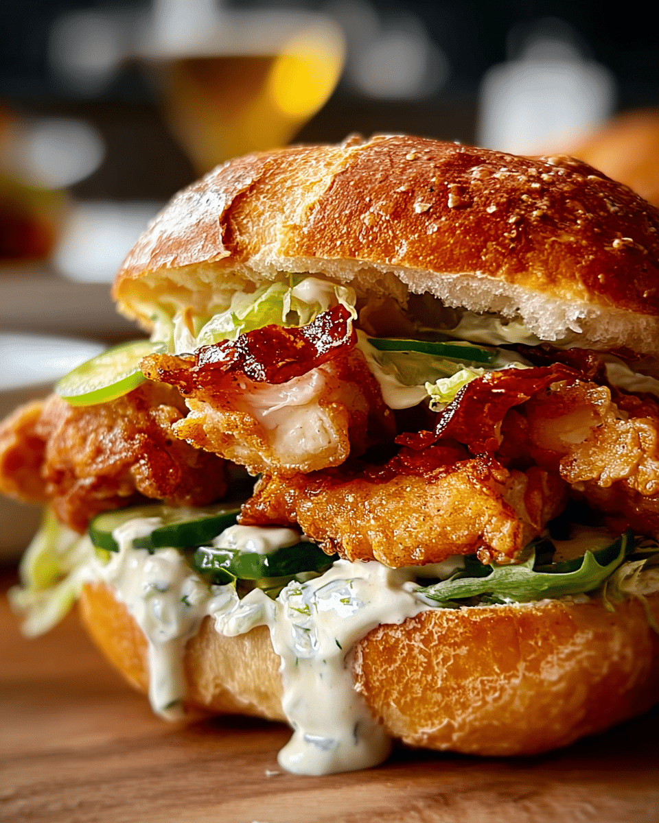 Crispy Chicken Caesar Sandwich
