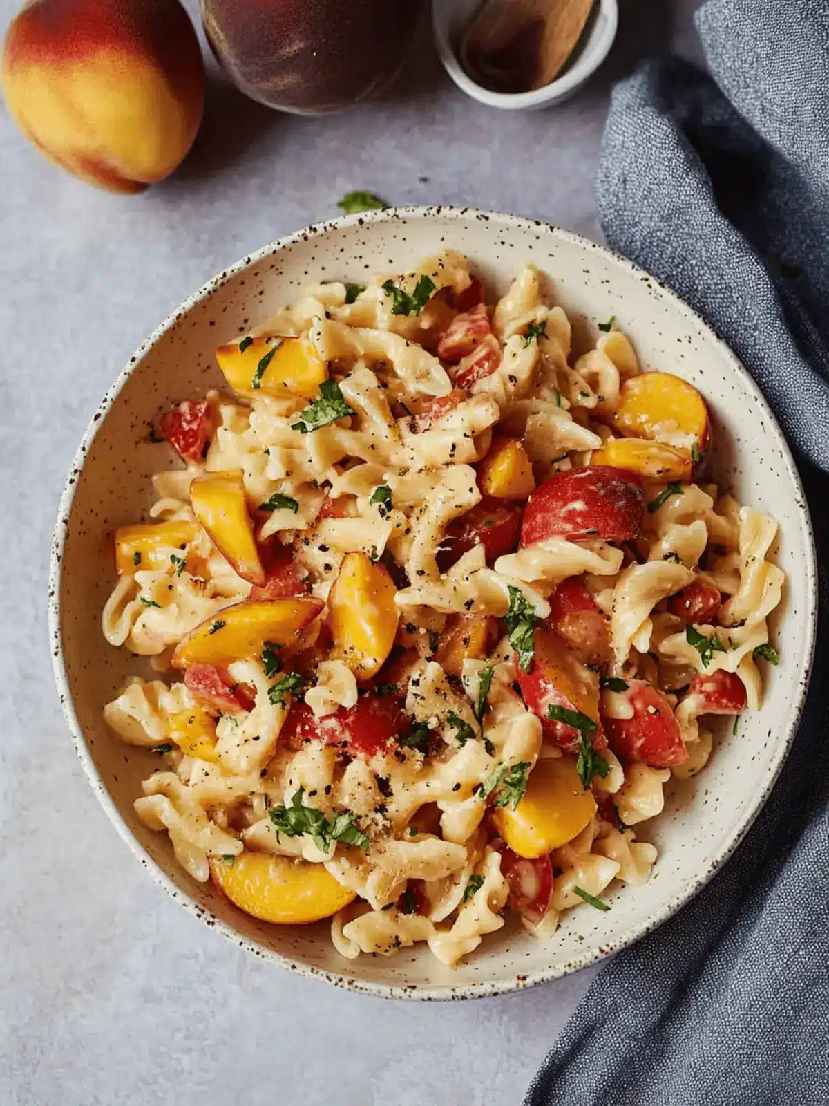 Summer Pasta Salad with Fresh Peaches for a Refreshing Twist 5 Summer Pasta Salad with Fresh Peaches
