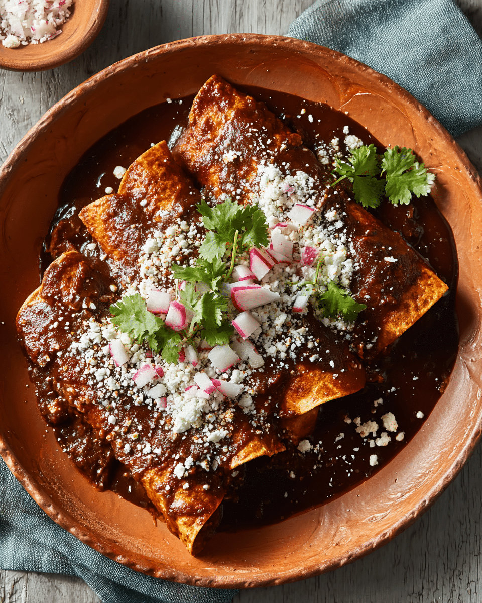 Mole Enchiladas
