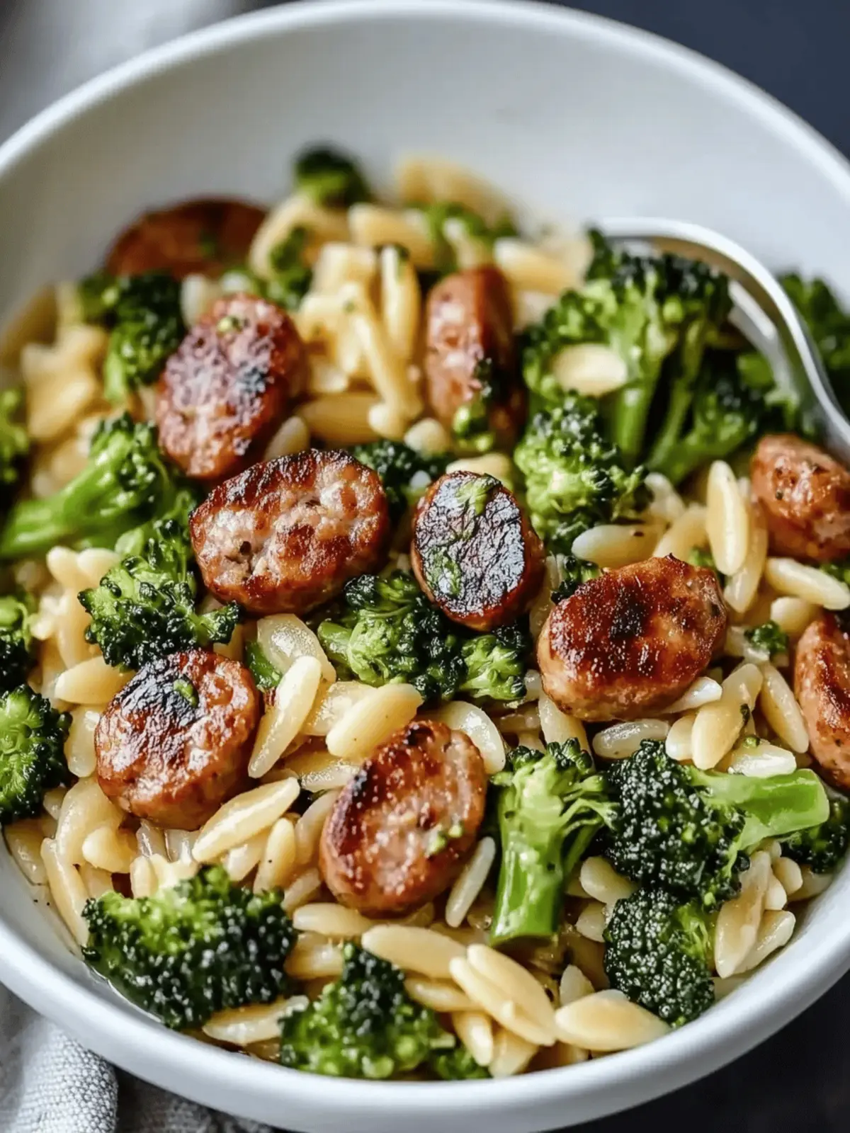 Chicken Sausage and Broccoli Orzo: Your 30-Minute Comfort Meal 2 Chicken Sausage and Broccoli Orzo