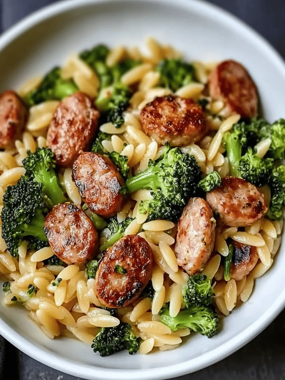 Chicken Sausage and Broccoli Orzo: Your 30-Minute Comfort Meal 4 Chicken Sausage and Broccoli Orzo