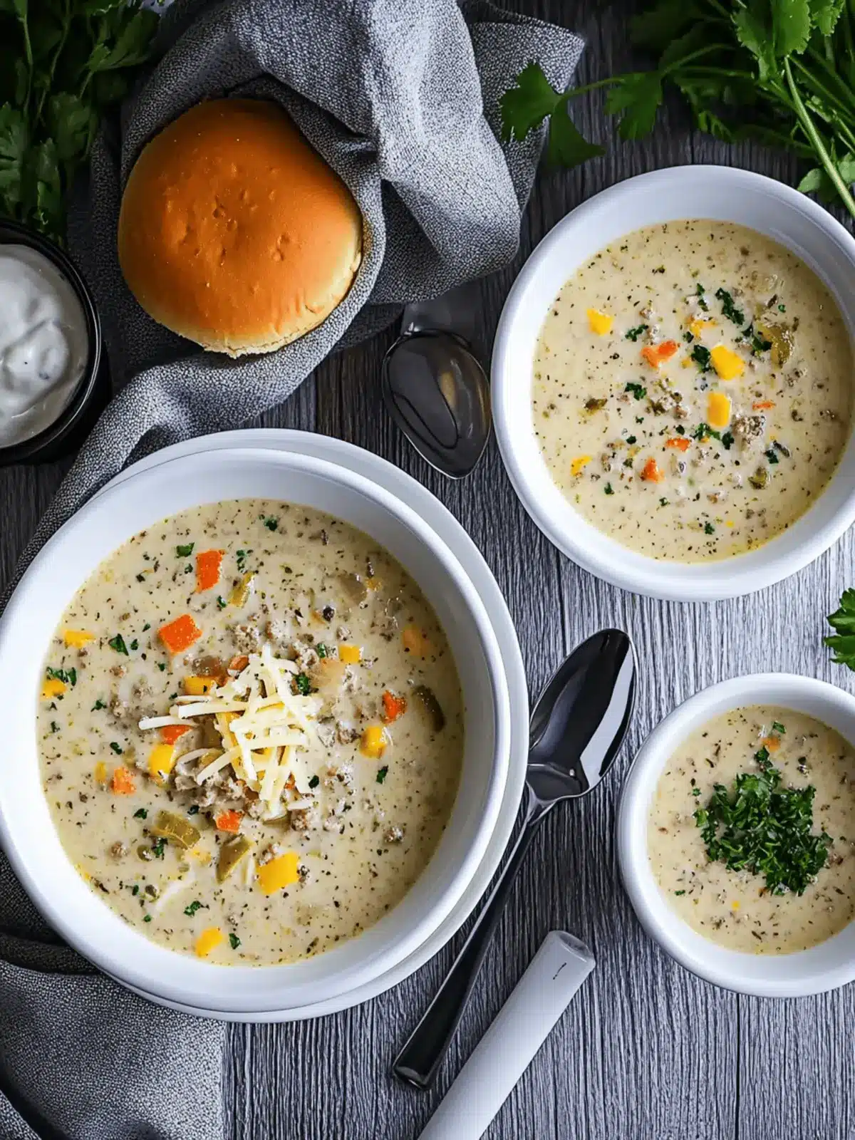 The Best Ever Cheeseburger Soup: Comfort in Every Bowl 4 The Best Ever Cheeseburger Soup