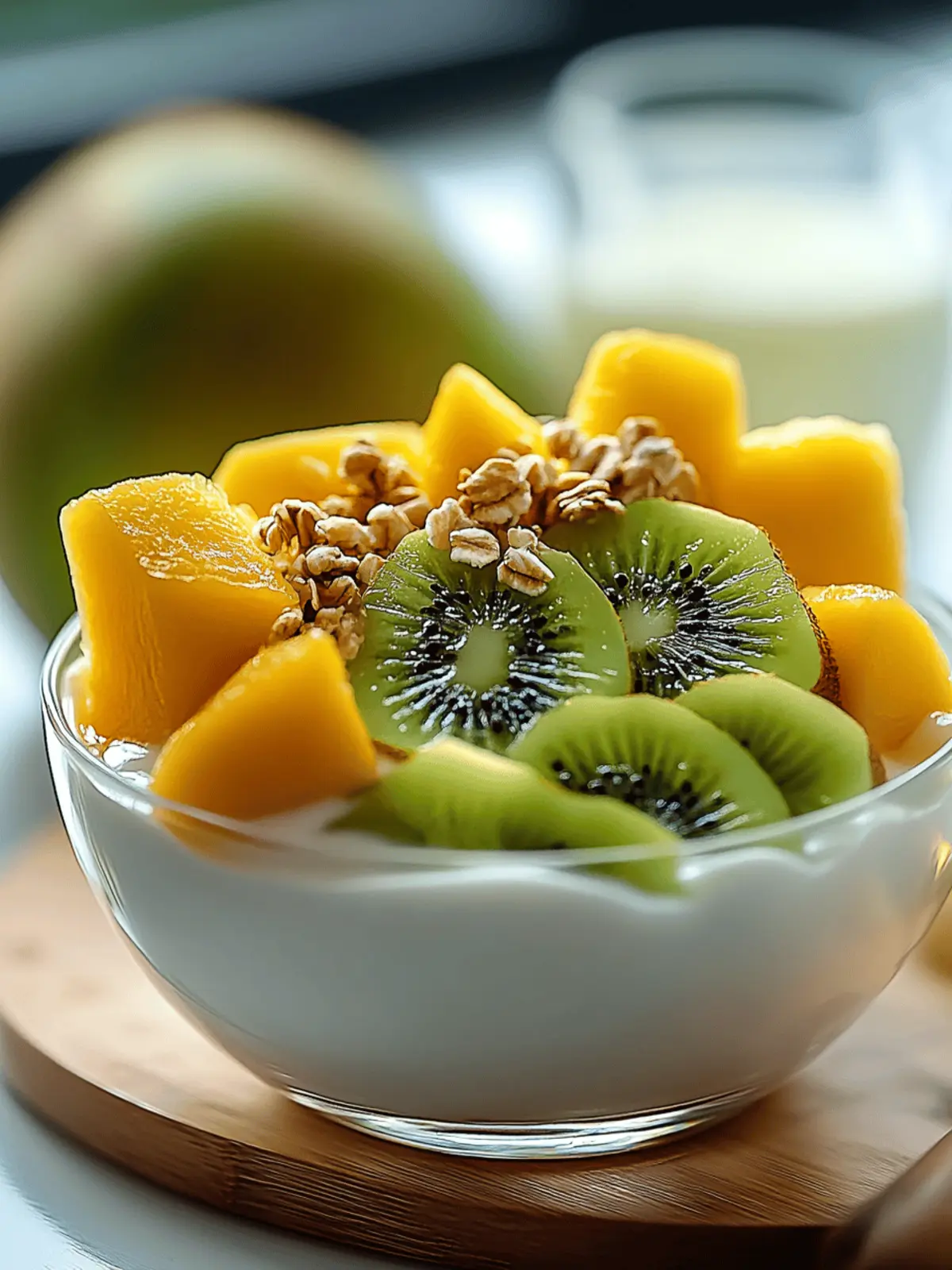 Delicious Kiwi Mango Yogurt Bowl for a Tropical Morning Boost 5 Kiwi Mango Yogurt Bowl