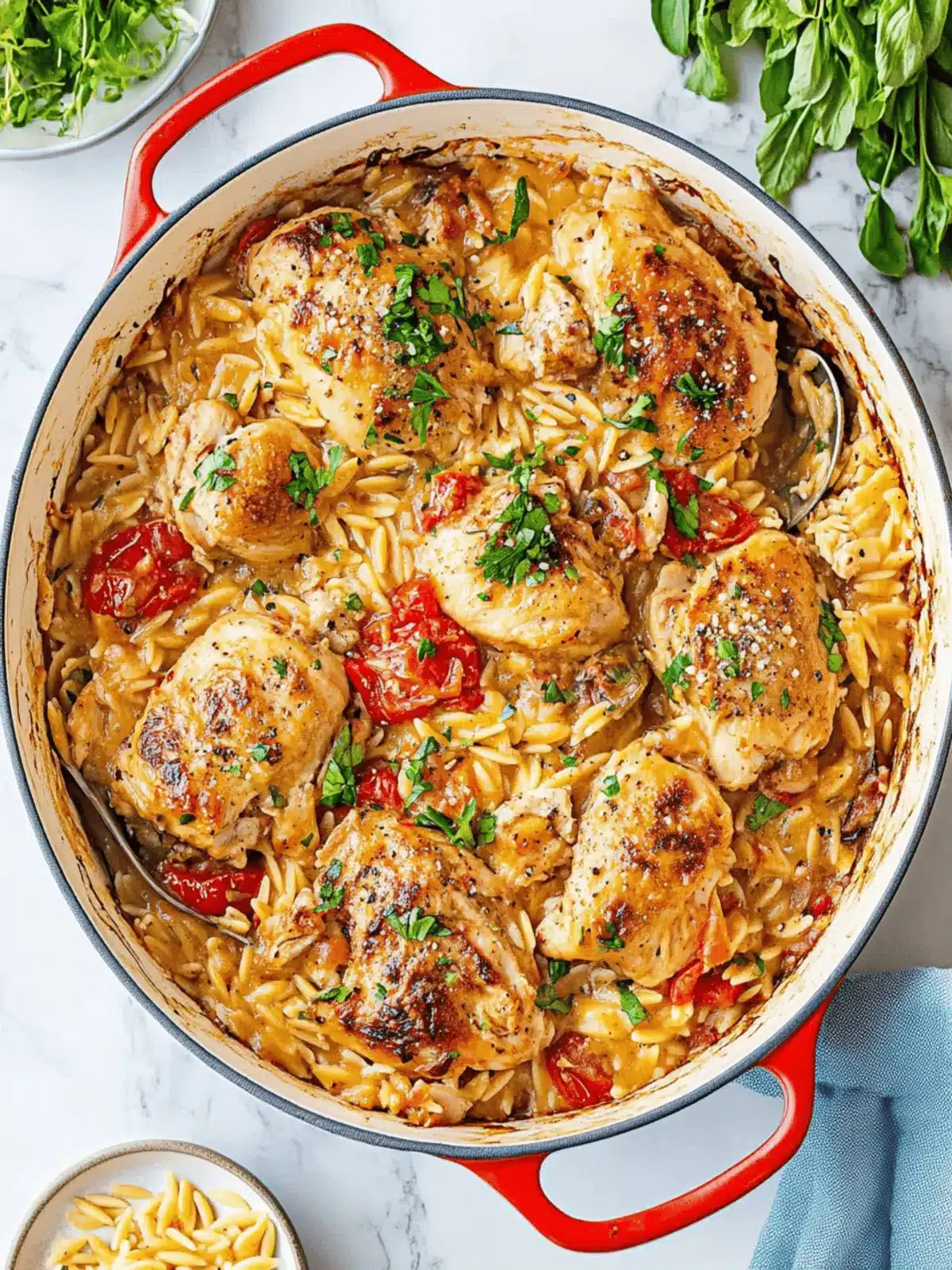Marry Me Chicken Orzo Bake for Cozy Weeknight Comfort 2 Marry Me Chicken Orzo Bake