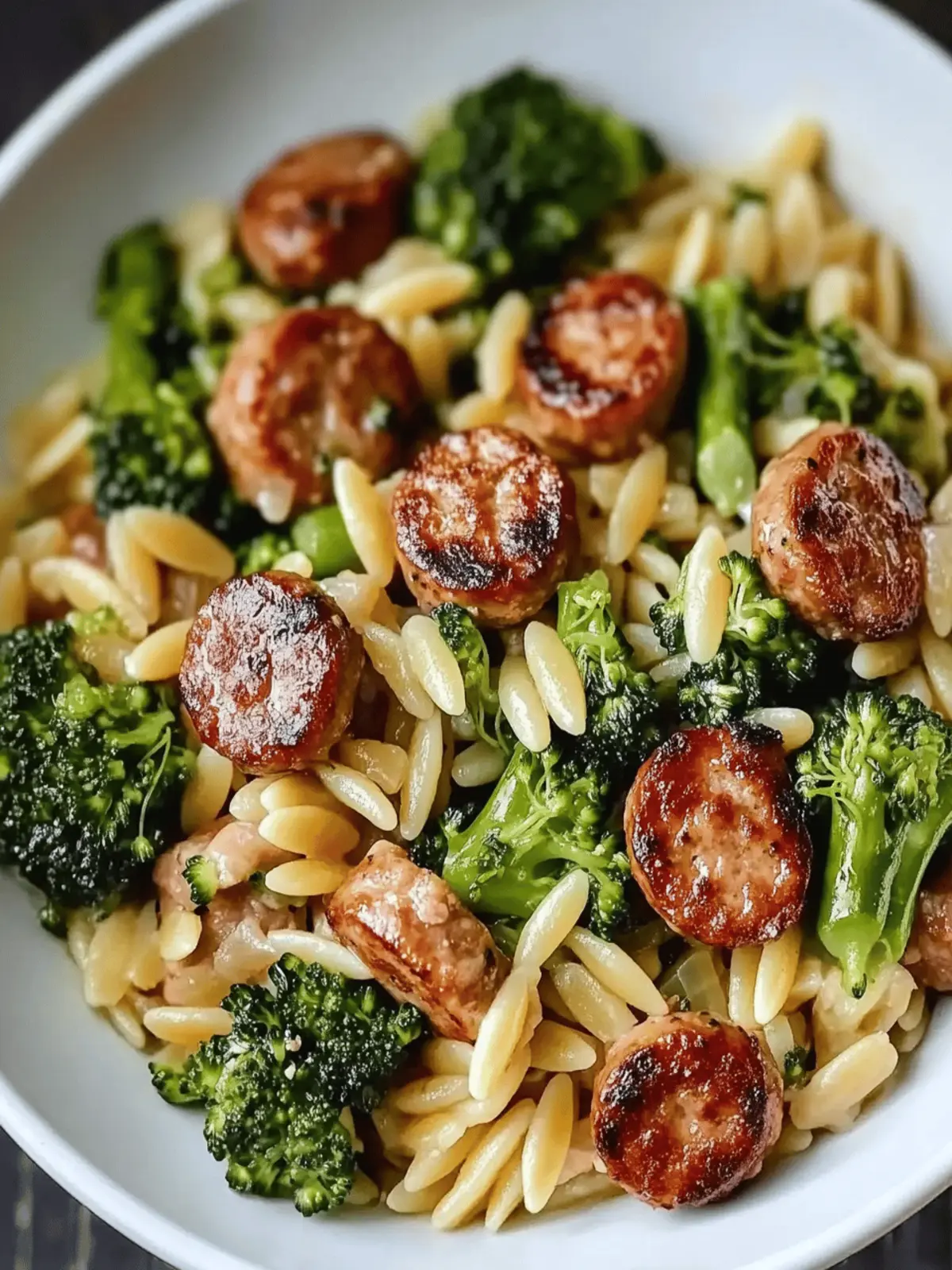 Chicken Sausage and Broccoli Orzo: Your 30-Minute Comfort Meal 3 Chicken Sausage and Broccoli Orzo