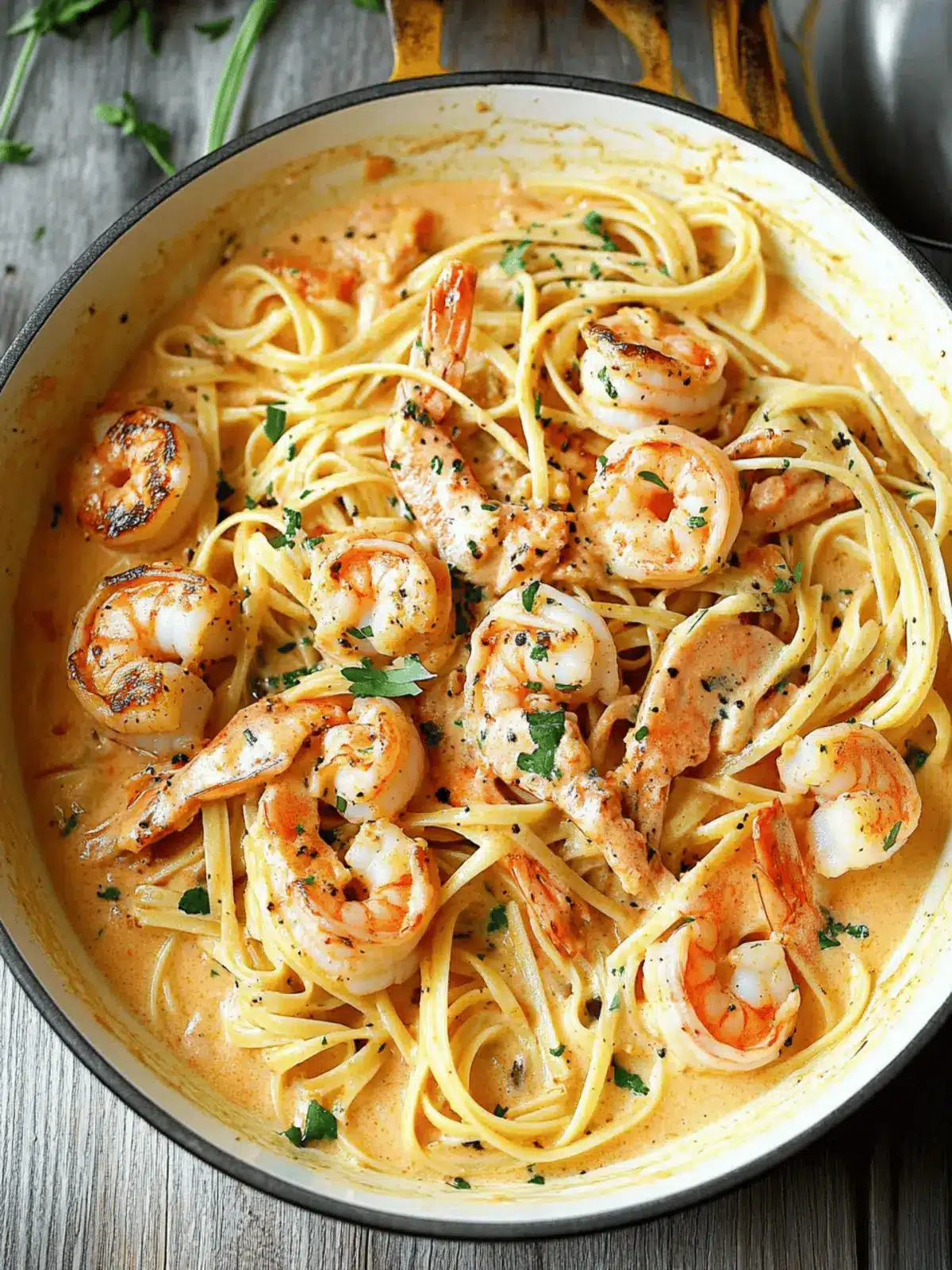 Creamy Salmon and Shrimp Alfredo Pasta in 30 Minutes 4 Salmon and Shrimp Alfredo Pasta