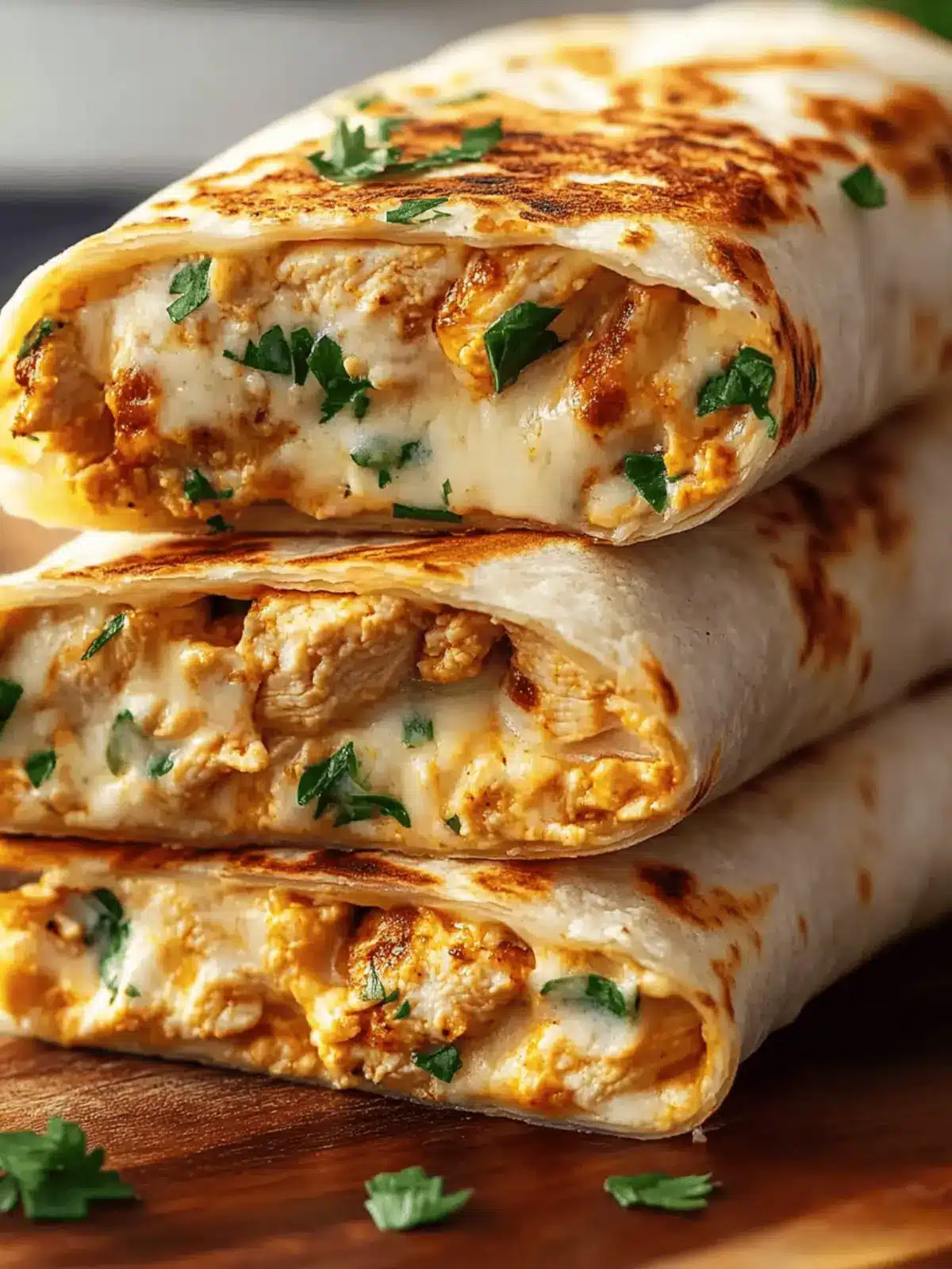 Ooey-Gooey Cheesy Garlic Chicken Wraps for Weeknight Bliss 5 Ooey-Gooey Cheesy Garlic Chicken Wraps