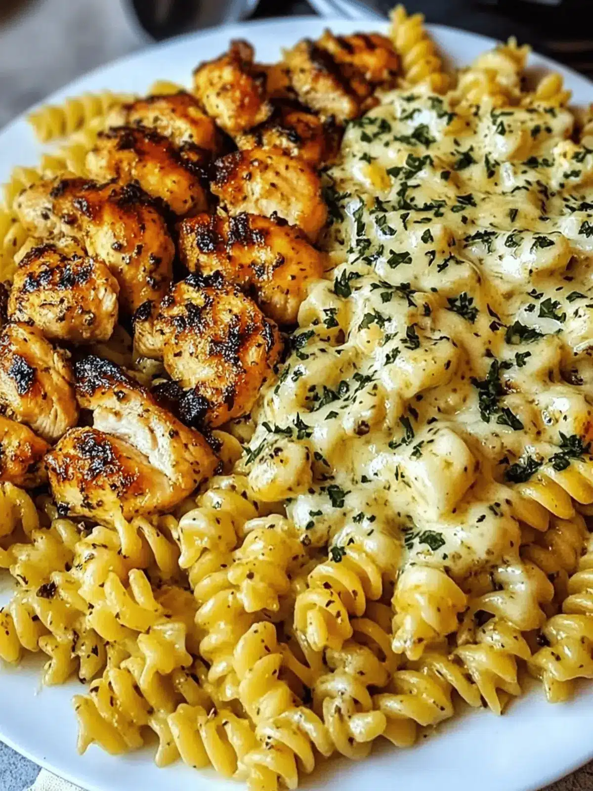 Cheesy Rotini with Garlic Parmesan Chicken Easy Pasta Dinner Bliss 4 Cheesy Rotini with Garlic Parmesan Chicken Easy Pasta Dinner