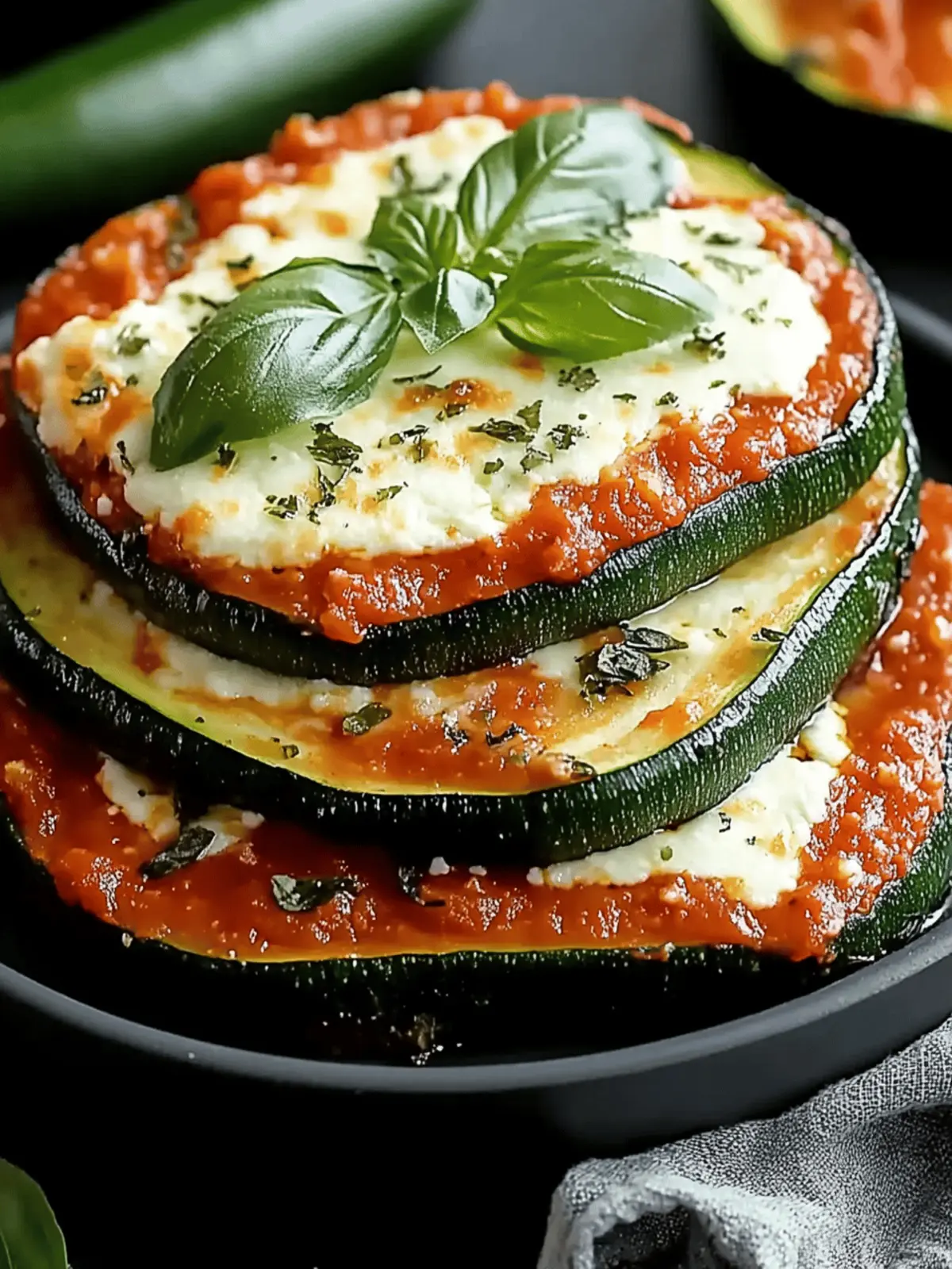 Zucchini Ricotta Melts with Marinara for Cozy Nights In 4 Zucchini Ricotta Melts with Marinara