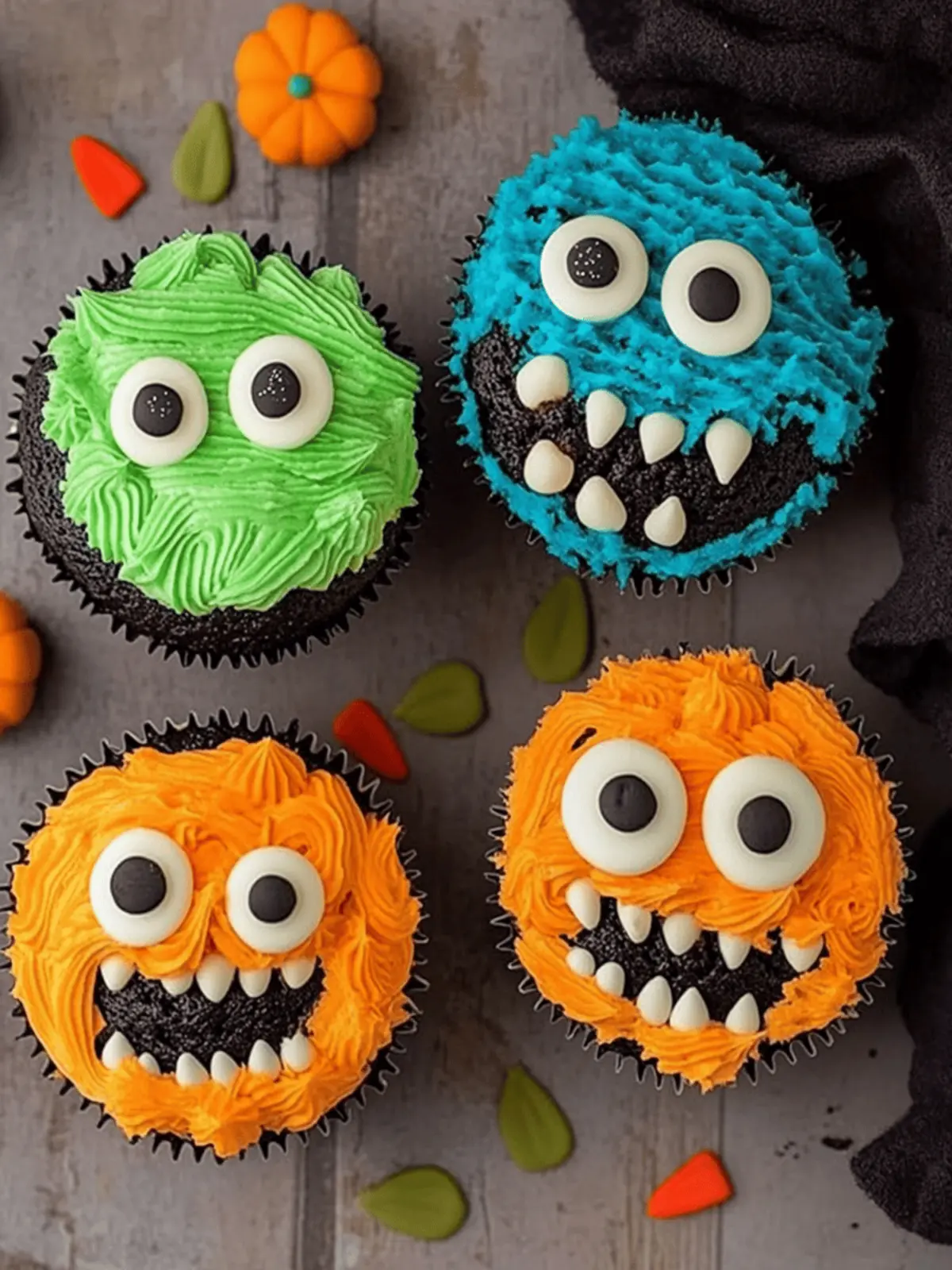 Spooky 24 Halloween Monster Cupcakes for Fun Family Baking 5 Spooky 24 Halloween Monster Cupcakes
