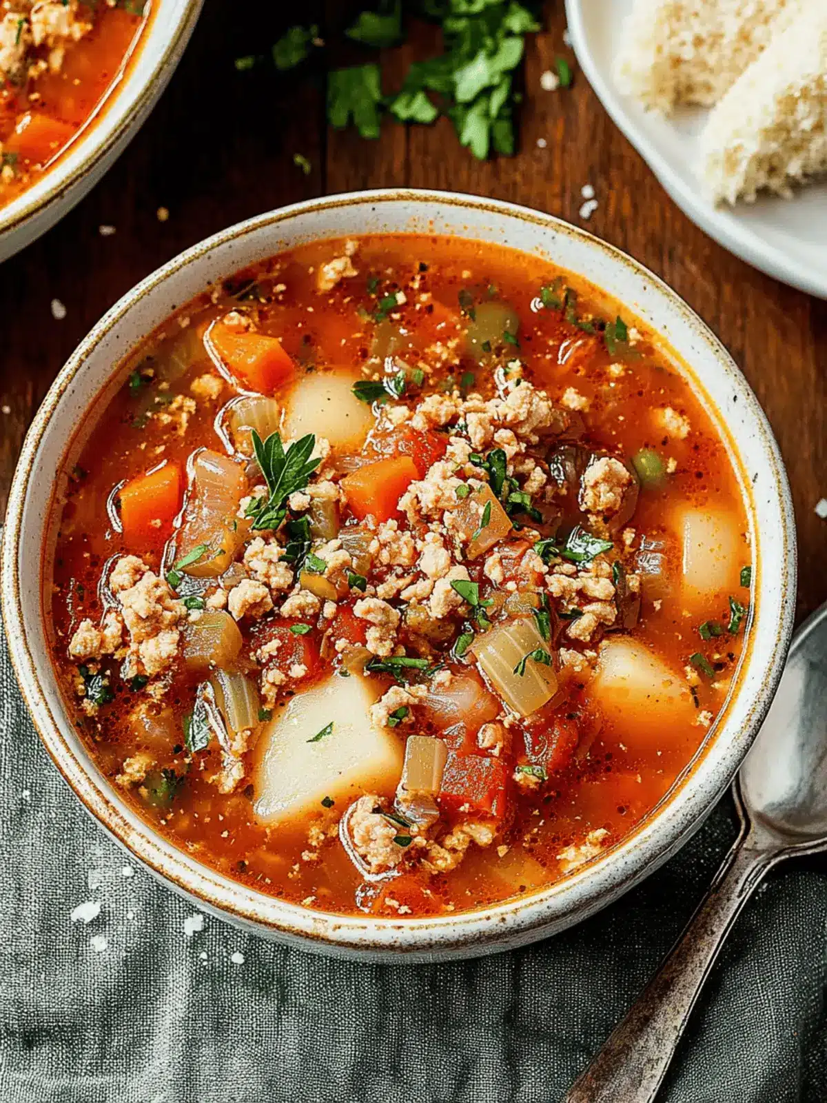 Wholesome Ground Turkey Vegetable Soup for Cozy Nights 2 Ground Turkey Vegetable Soup