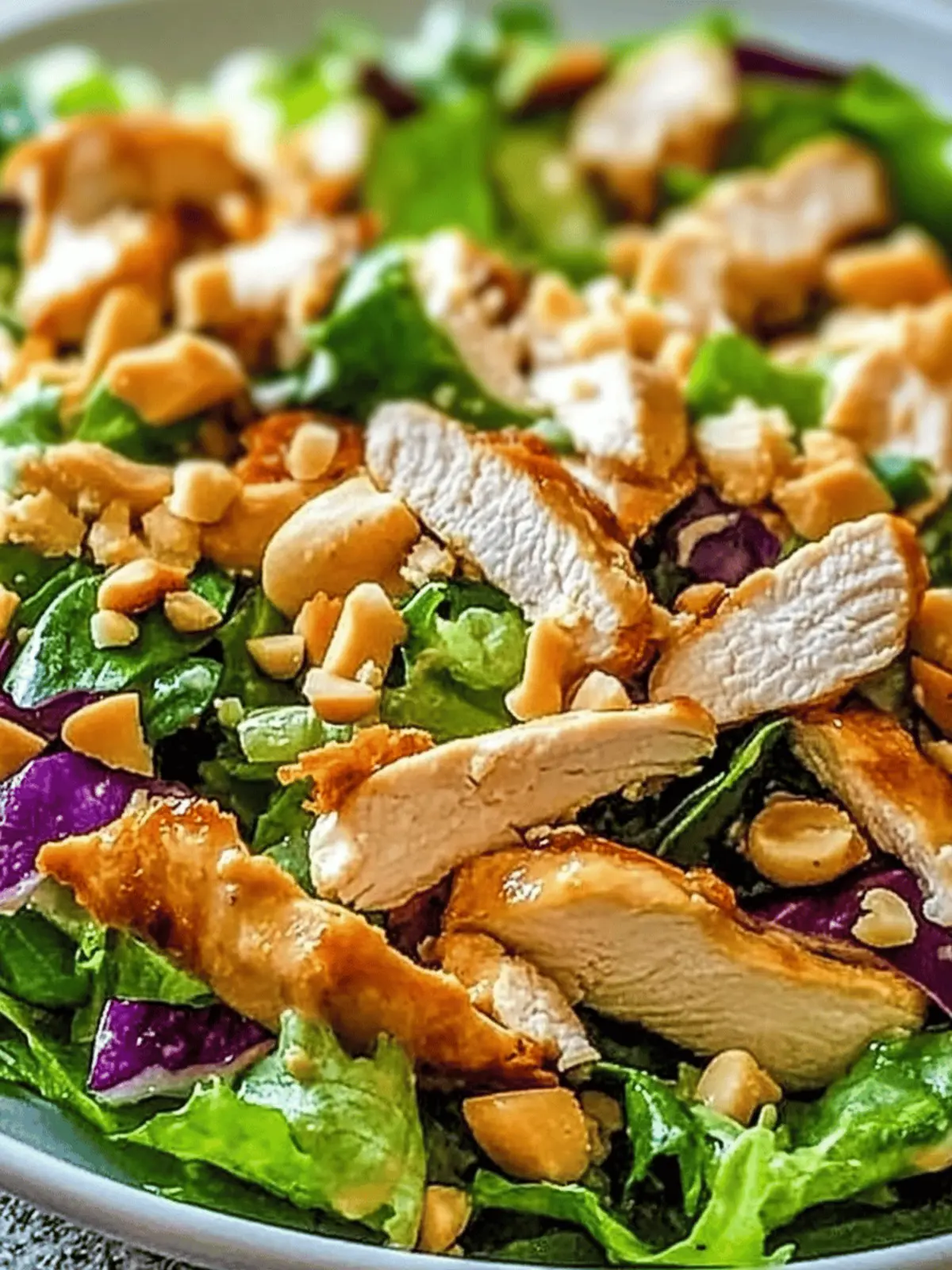 Crunchy Thai Chicken Salad with Creamy Peanut Dressing Bliss 4 Crunchy Thai Chicken Salad with Creamy Peanut Dressing
