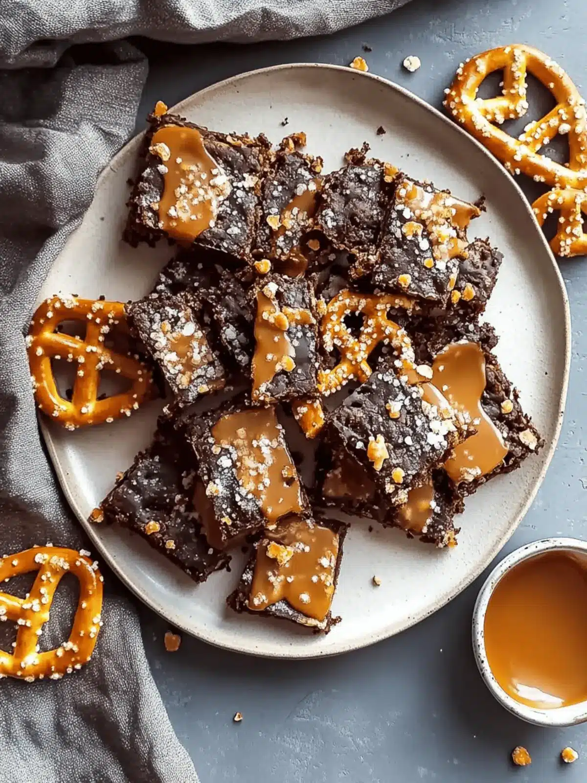 Salty Sweet Salted Caramel Pretzel Bars for Easy Indulgence 4 Salted Caramel Pretzel Bars