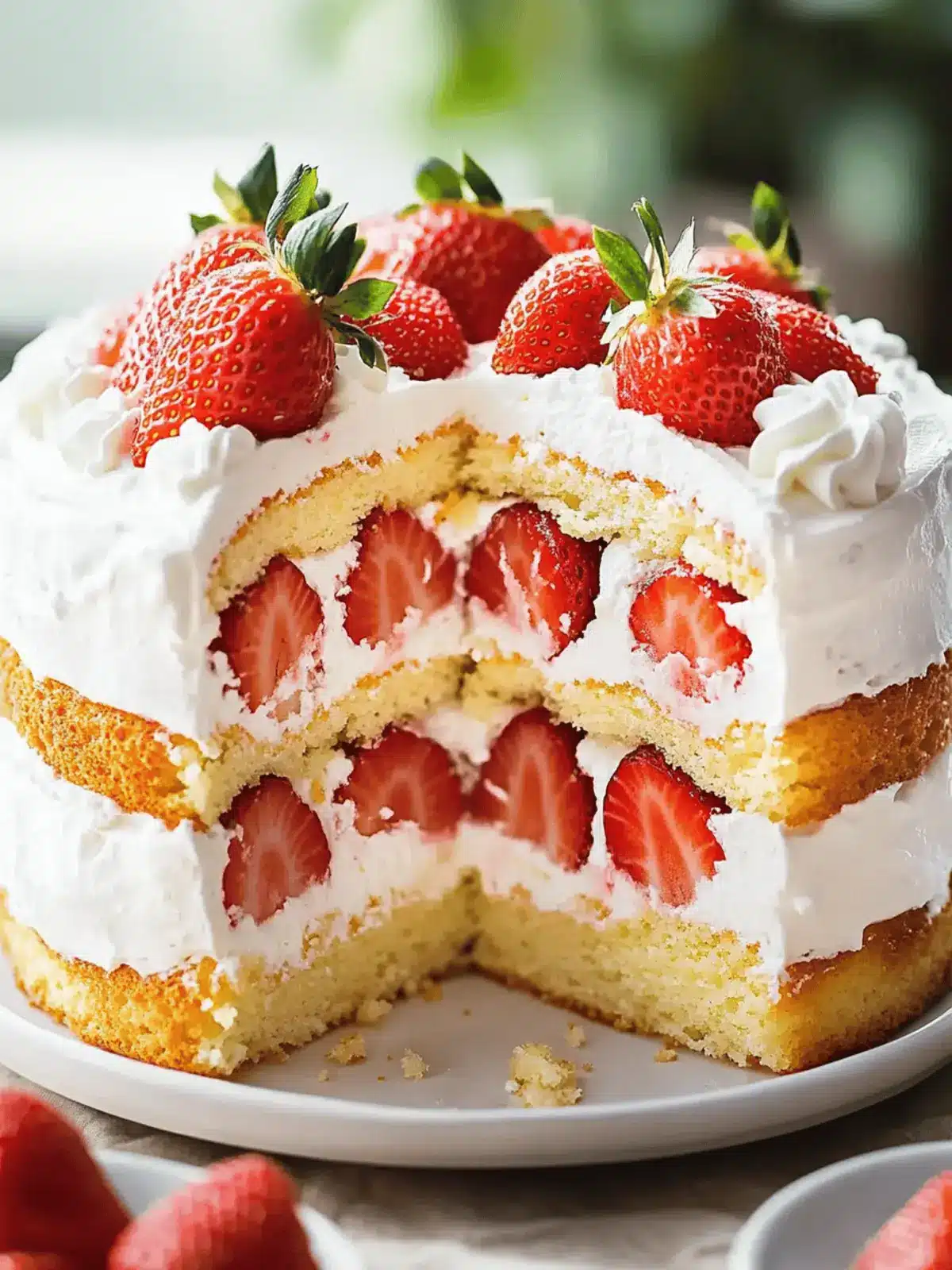 Mouthwatering Strawberry Shortcake Cake for Sweet Summer Bliss 2 Strawberry Shortcake Cake