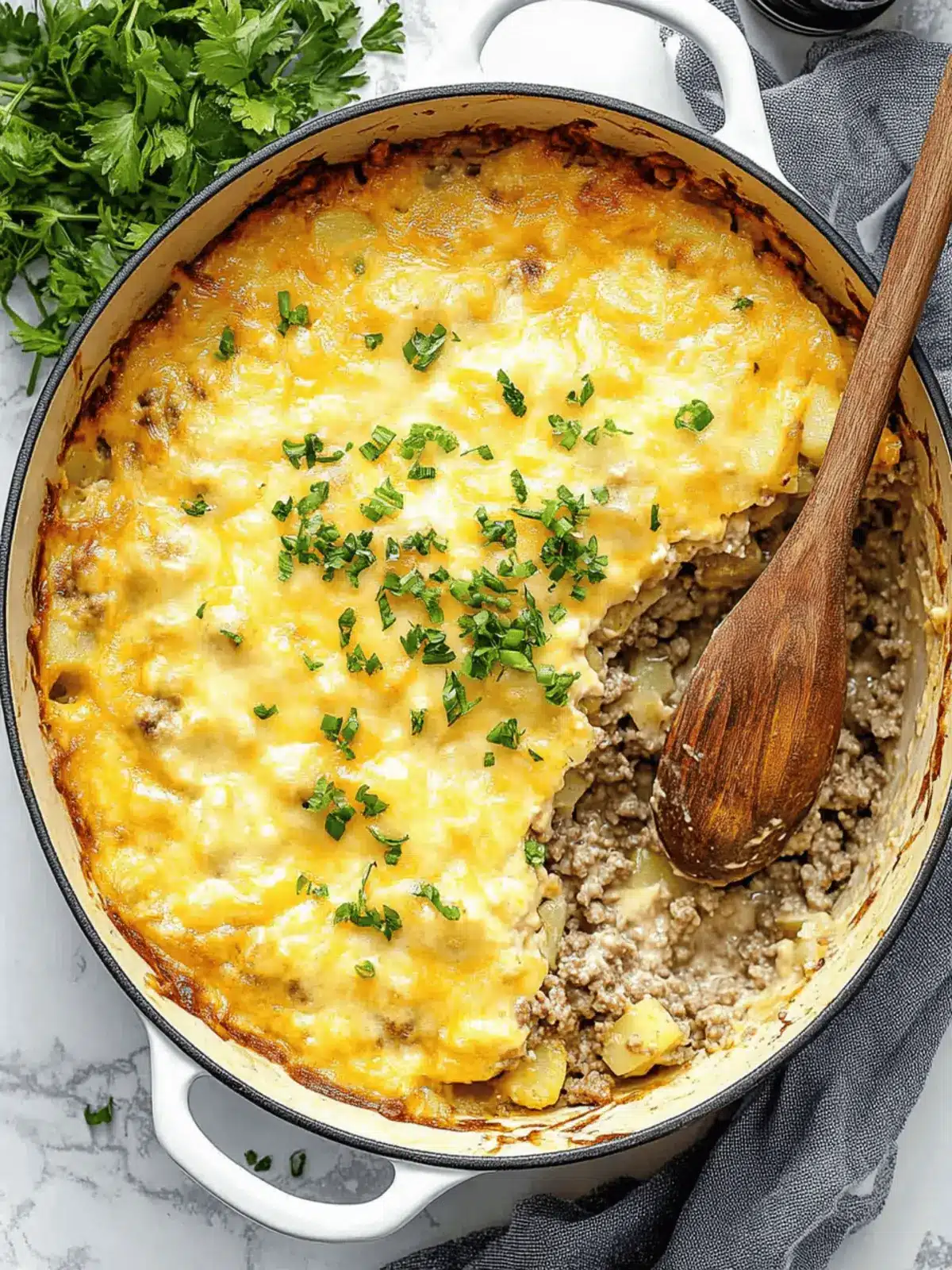 Delicious Easy Cheesy Hamburger and Potato Casserole Bliss 3 Easy Cheesy Hamburger and Potato Casserole