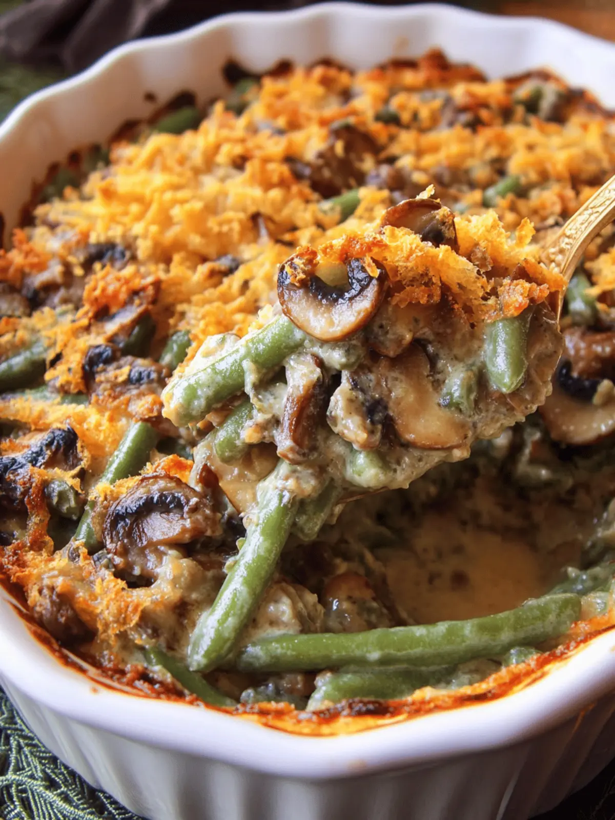 Hamburger Green Bean Casserole with Mushrooms: A Keto Delight 5 Hamburger Green Bean Casserole with Mushrooms