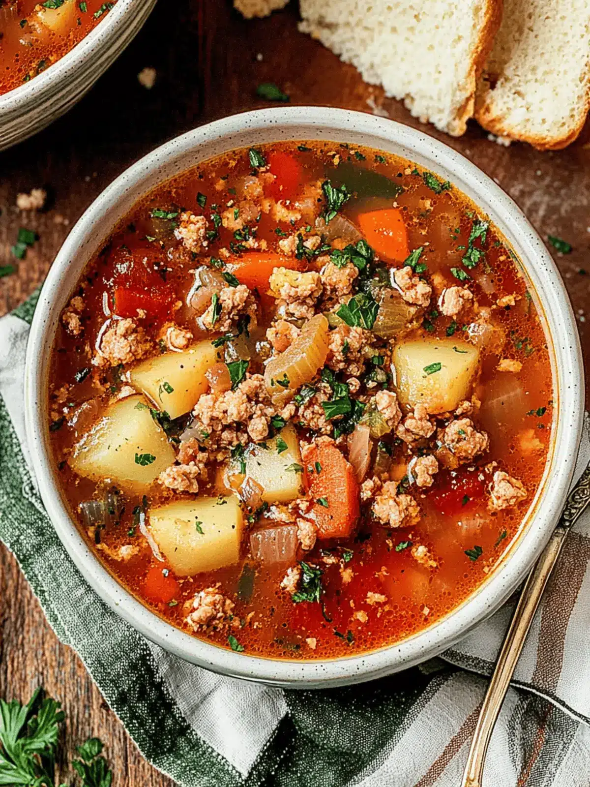 Wholesome Ground Turkey Vegetable Soup for Cozy Nights 4 Ground Turkey Vegetable Soup