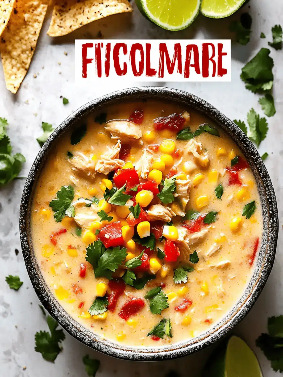 Fiesta Chicken Corn Chowder: A Quick, Creamy Delight! 2 Fiesta Chicken Corn Chowder