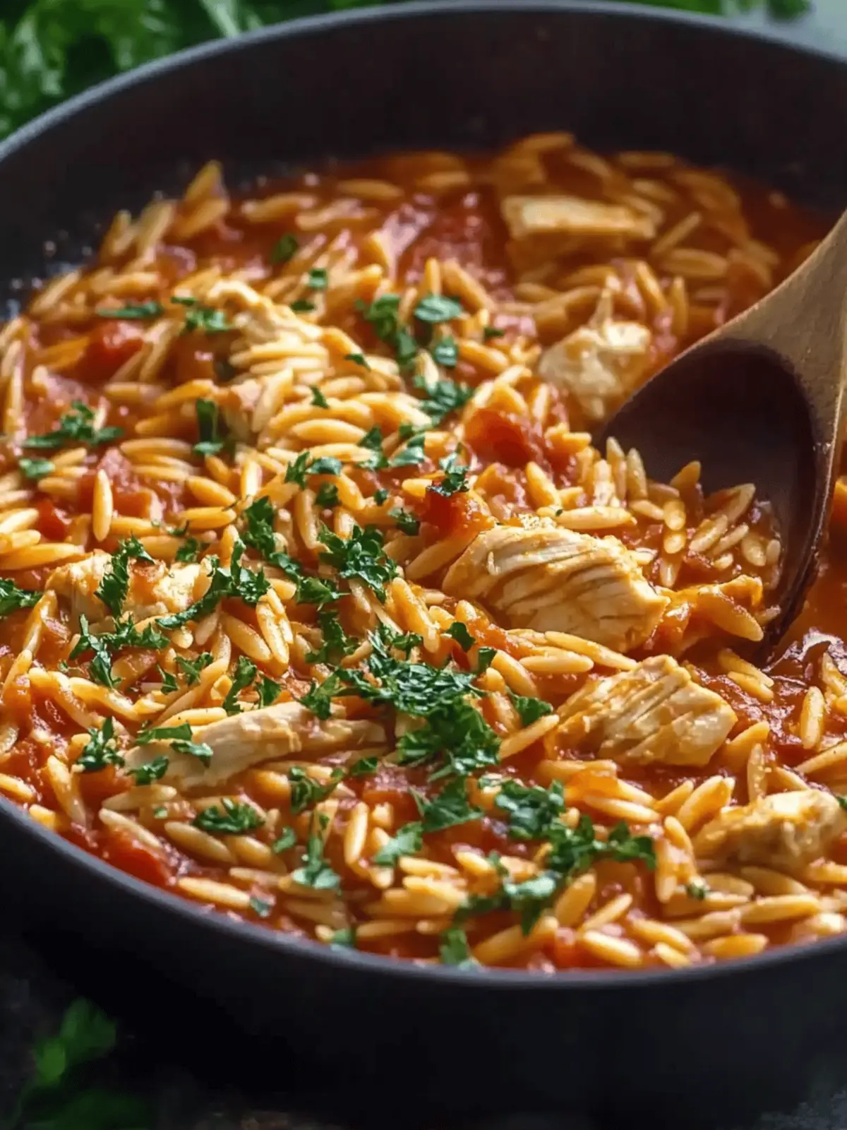 Creamy Tomato Orzo with Chicken Recipe: Quick Comfort in a Bowl 2 Creamy Tomato Orzo with Chicken Recipe