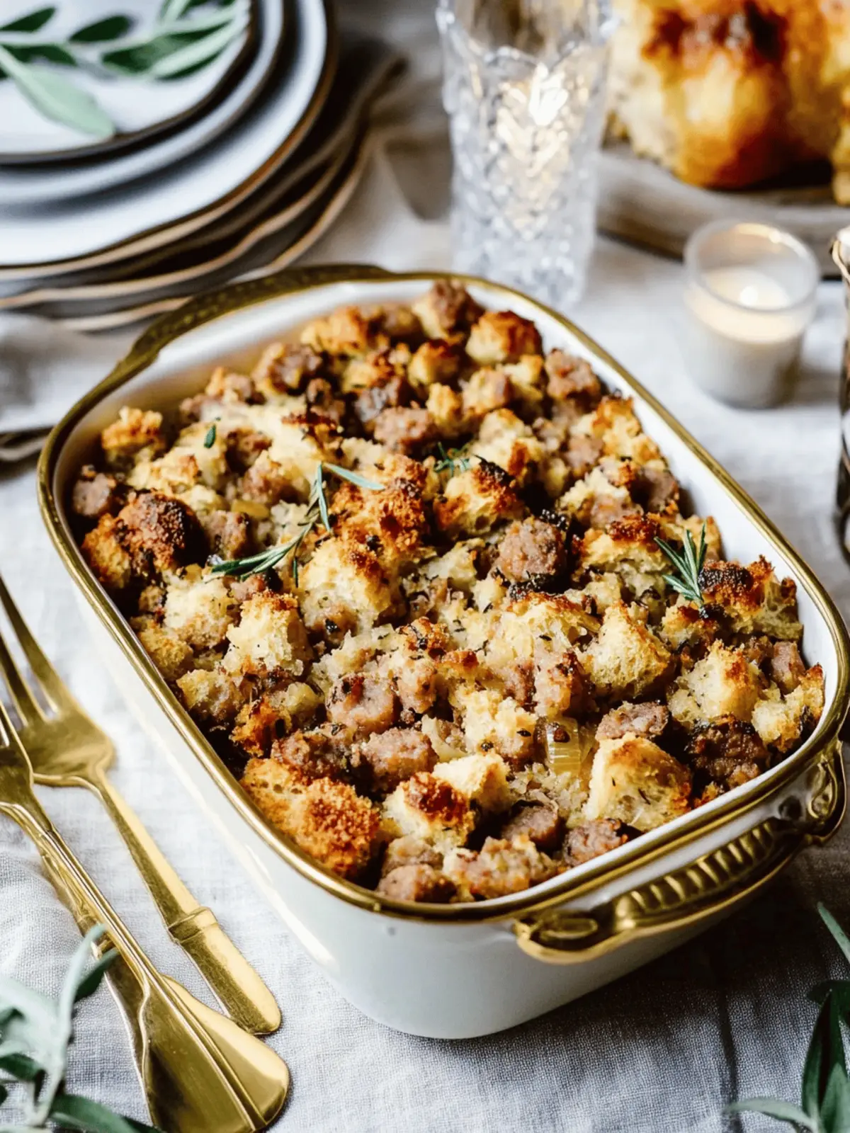 Savory Best Sourdough Sausage Stuffing for Cozy Holidays 2 Best Sourdough Sausage Sausage Stuffing