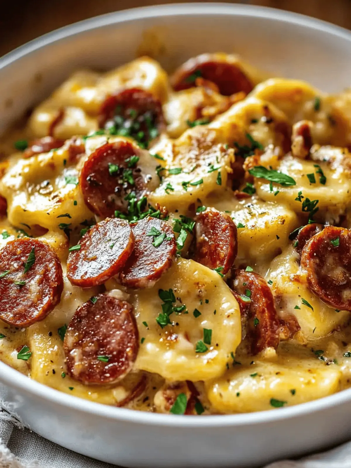 Crockpot Pierogi Casserole with Kielbasa: Your Comfort Dish 3 Crockpot Pierogi Casserole with Kielbasa