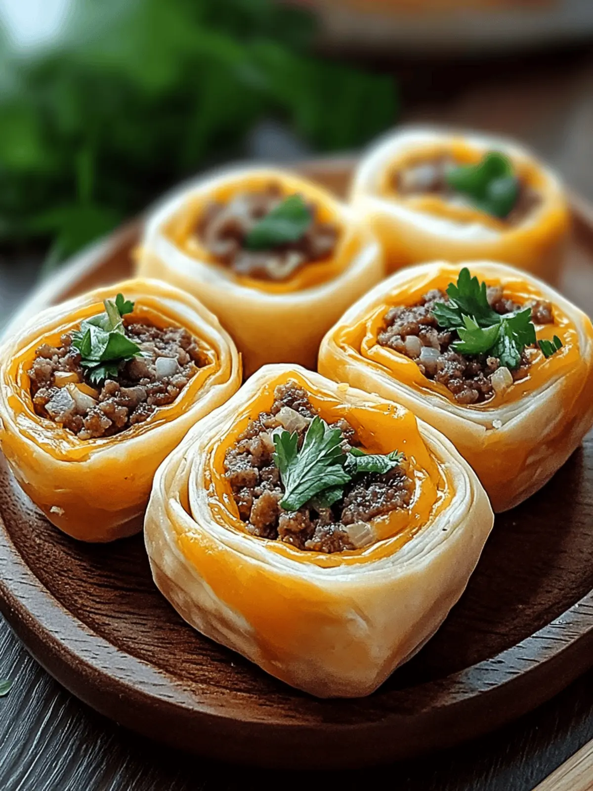 Cheeseburger Rollups: Quick, Cheesy Fun for Any Gathering 4 Cheeseburger Rollups