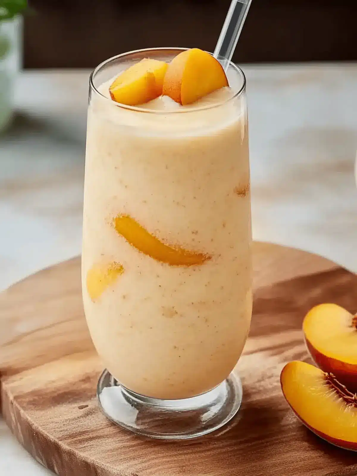 Peaches & Cream Smoothie: Your Dreamy, Quick Breakfast Treat 3 Peaches & Cream Smoothie