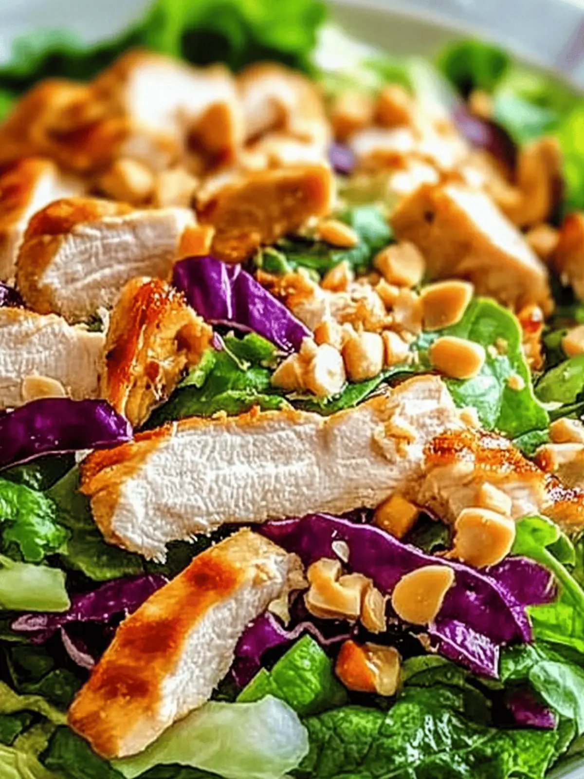 Crunchy Thai Chicken Salad with Creamy Peanut Dressing Bliss 2 Crunchy Thai Chicken Salad with Creamy Peanut Dressing