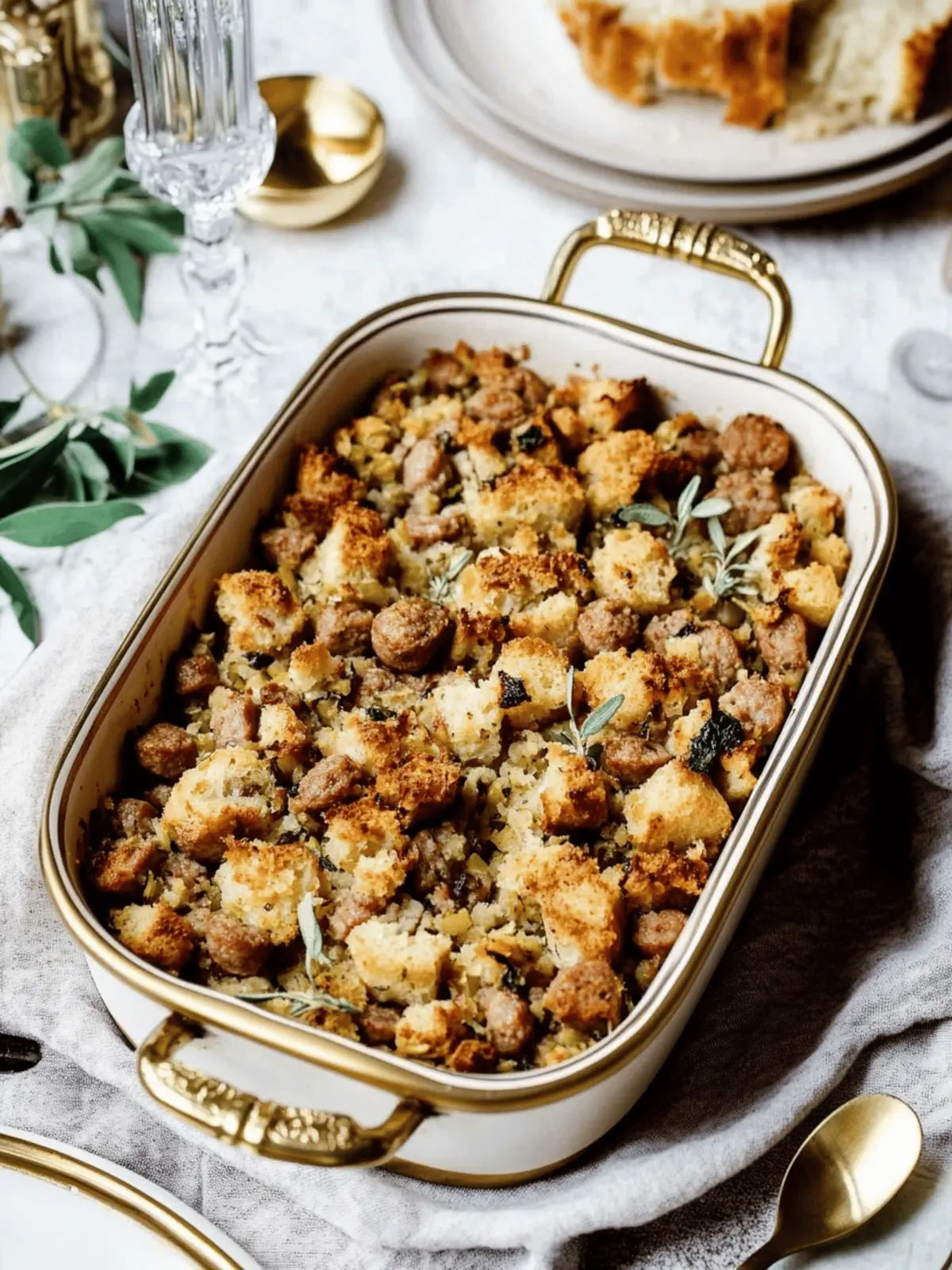 Savory Best Sourdough Sausage Stuffing for Cozy Holidays 3 Best Sourdough Sausage Sausage Stuffing