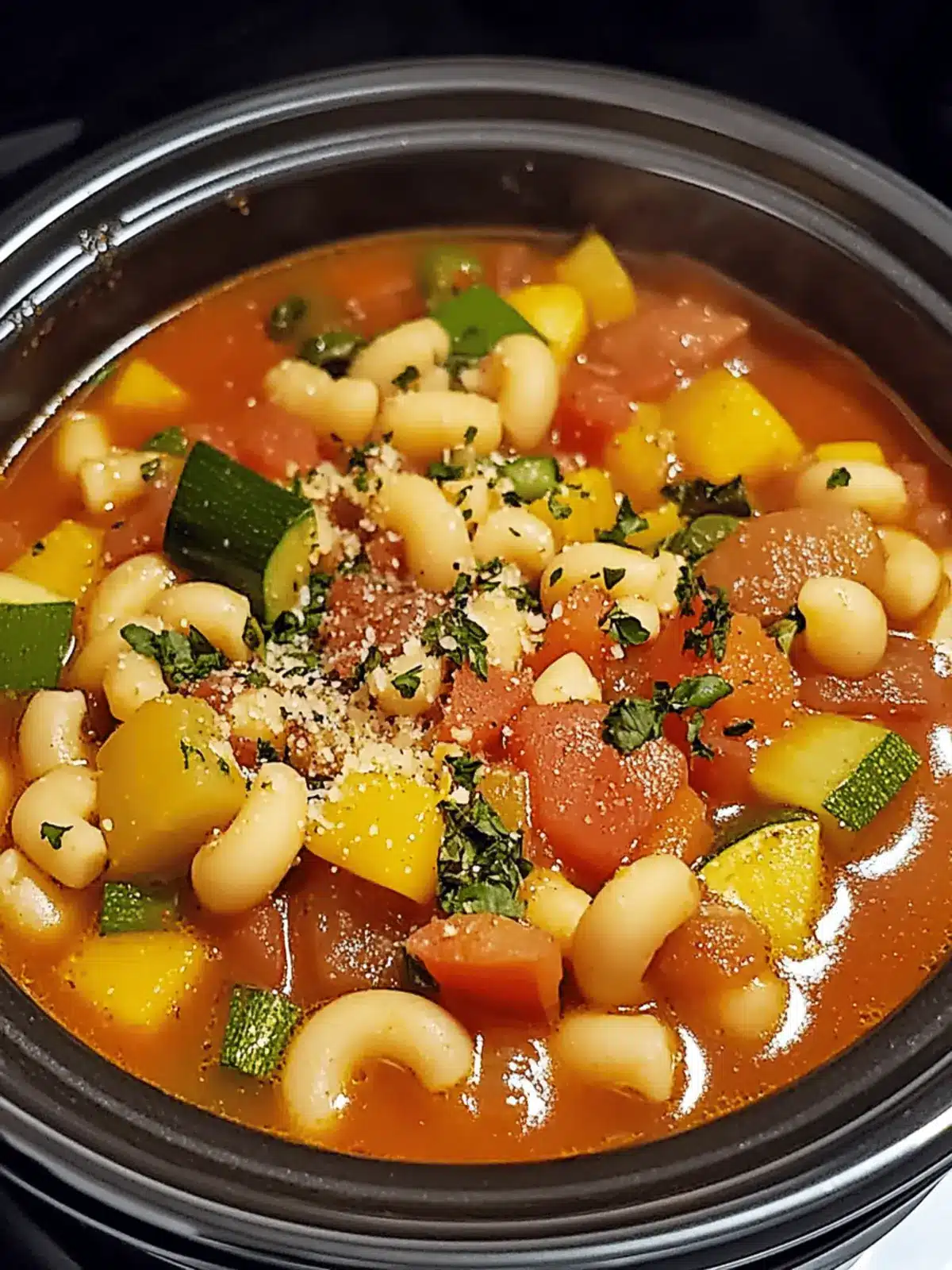 Hearty Easy Slow Cooker Vegetable Minestrone for Cozy Nights 4 Easy Slow Cooker Vegetable Minestrone