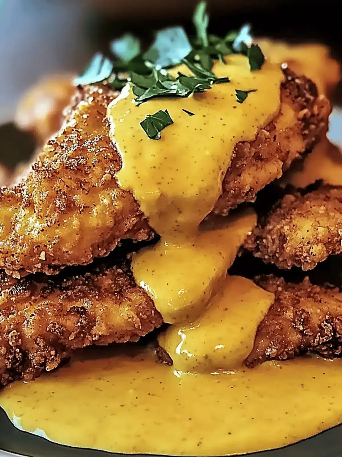 Pretzel Chicken with Mustard-Cheddar Sauce: Dinner Game Changer 2 Pretzel Chicken with Mustard-Cheddar Sauce