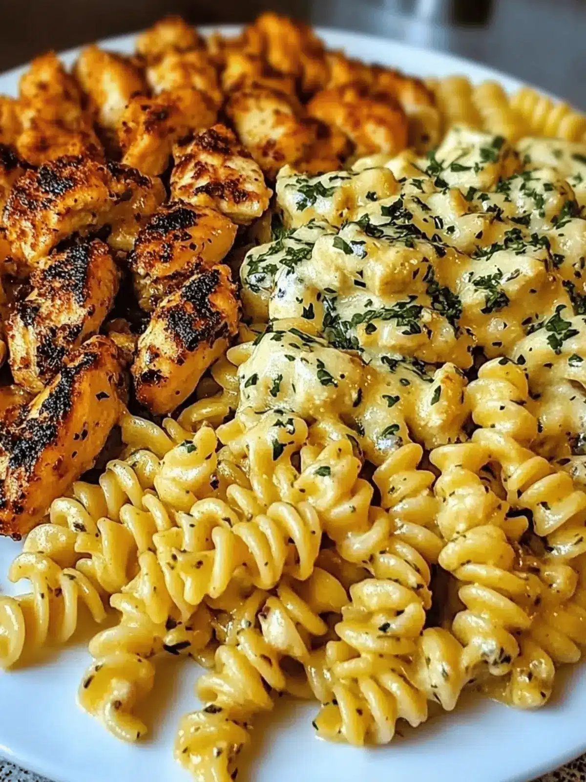Cheesy Rotini with Garlic Parmesan Chicken Easy Pasta Dinner Bliss 5 Cheesy Rotini with Garlic Parmesan Chicken Easy Pasta Dinner