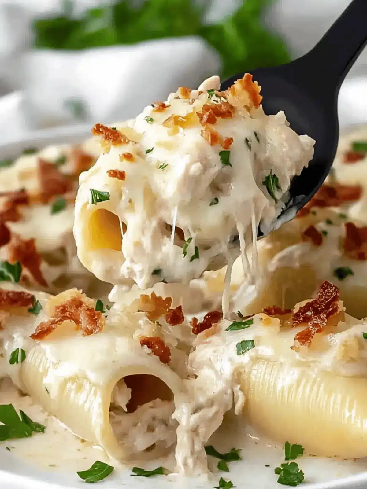 Savory Chicken Alfredo Stuffed Shells Your New Family Favorite 2 Savory Chicken Alfredo Stuffed Shells