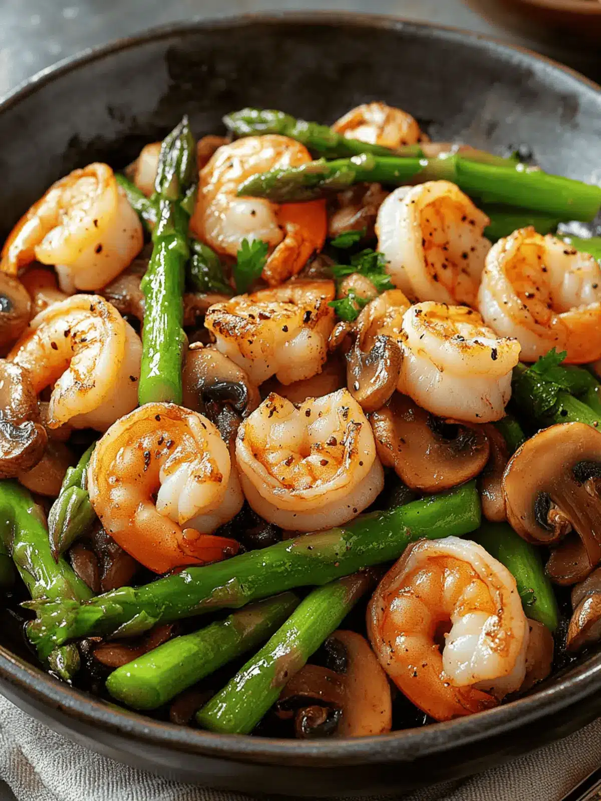 Delicious Stir-fried Shrimp Asparagus Mushrooms in 15 Minutes 3 Stir-fried Shrimp Asparagus Mushrooms