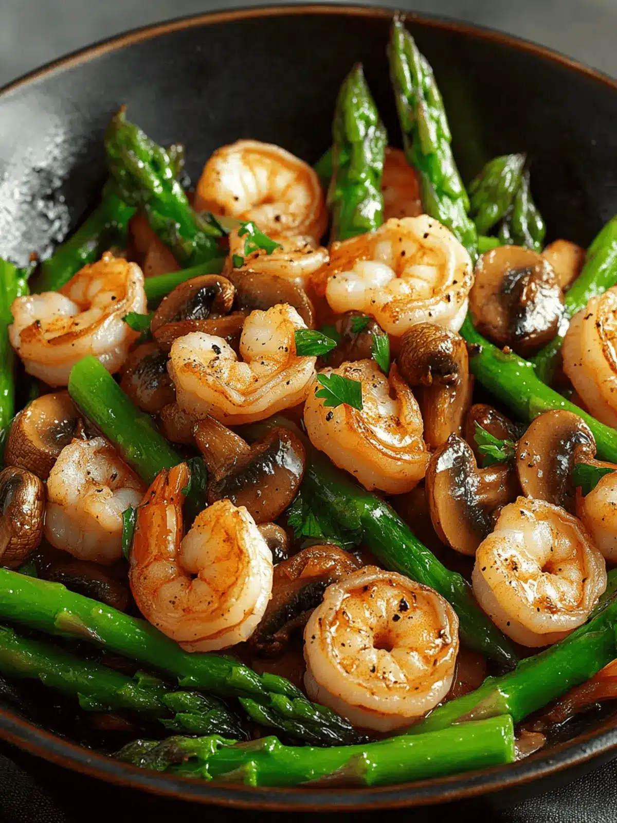Delicious Stir-fried Shrimp Asparagus Mushrooms in 15 Minutes 5 Stir-fried Shrimp Asparagus Mushrooms