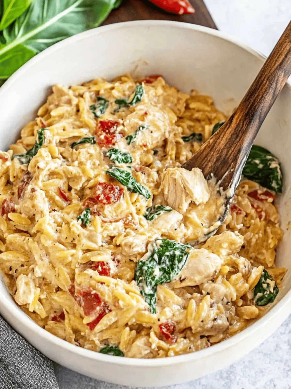 Slow Cooker Creamy Tuscan Chicken Orzo for Cozy Nights 4 Slow Cooker Creamy Tuscan Chicken Orzo