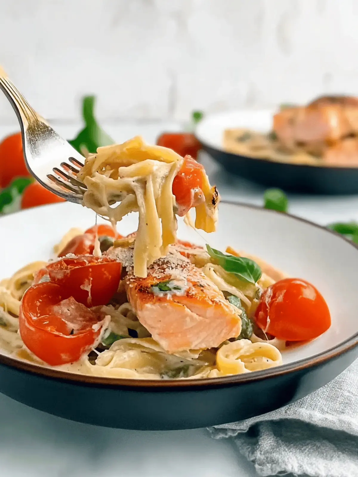 Healthy & Creamy Tuscan Salmon Pasta in Just 30 Minutes 4 Healthy & Creamy Tuscan Salmon Pasta