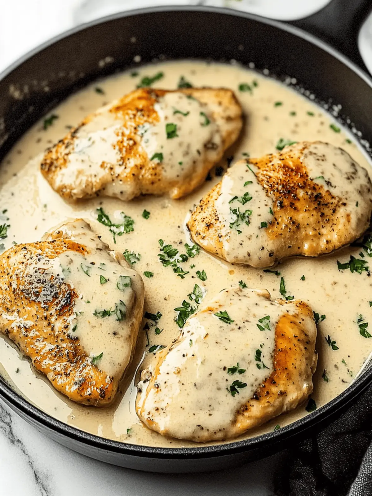 Creamy Chicken in White Wine Sauce: Elevate Your Dinner Tonight 3 Creamy Chicken in White Wine Sauce