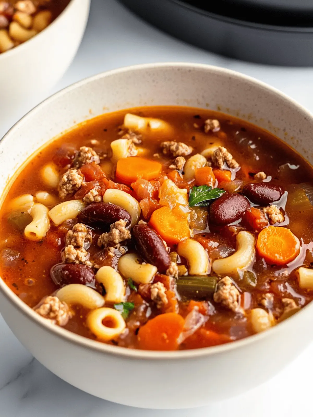 Savory Crockpot Pasta Fagioli Soup for Cozy Family Dinners 3 Crockpot Pasta Fagioli Soup