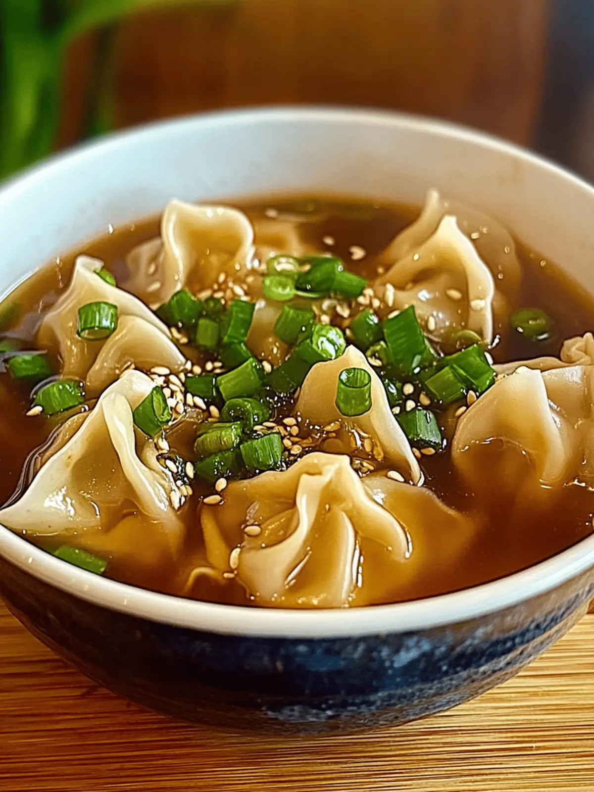 Cozy Wonton Soup with Frozen Wontons in Just 25 Minutes 5 Wonton Soup with Frozen Wontons
