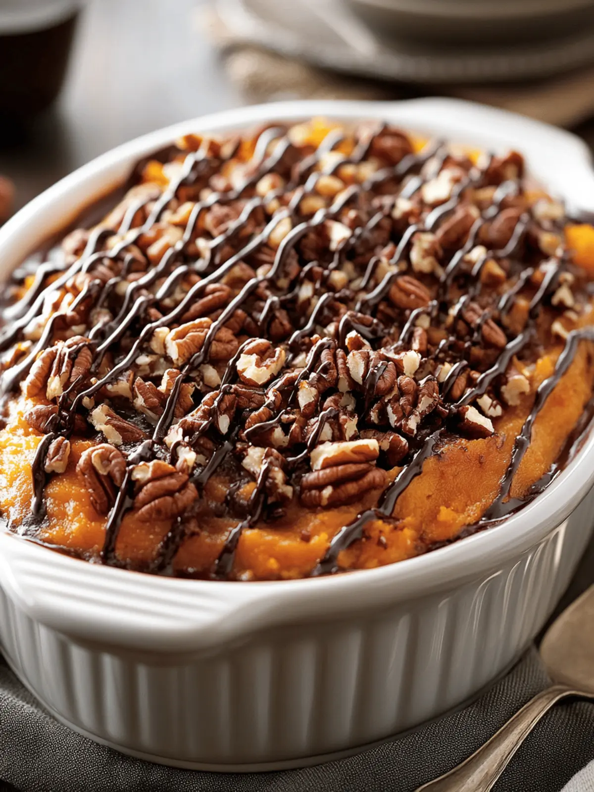 Chocolate-Pecan Sweet Potato Casserole: Your Decadent Holiday Treat 5 Chocolate-Pecan Sweet Potato Casserole