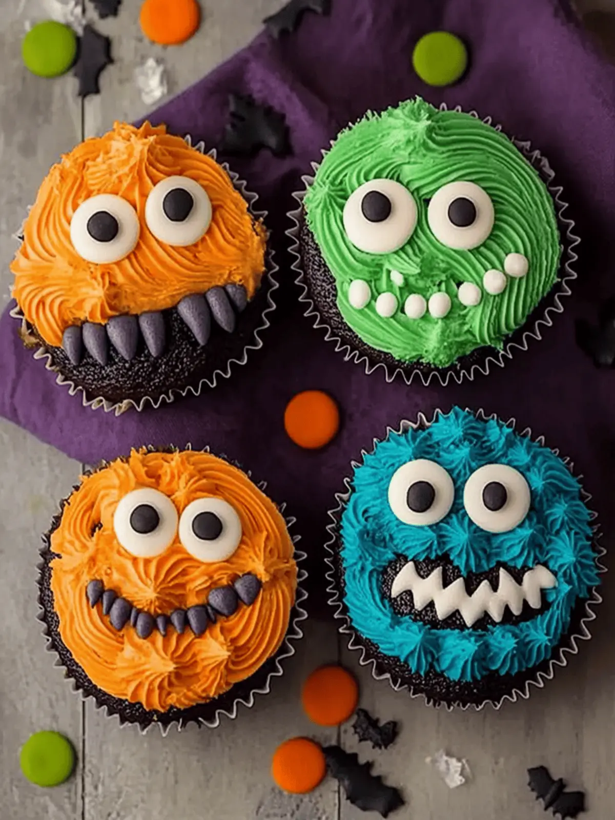 Spooky 24 Halloween Monster Cupcakes for Fun Family Baking 2 Spooky 24 Halloween Monster Cupcakes