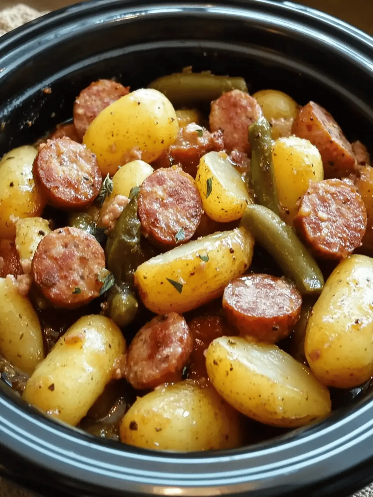 Crock Pot Swamp Potatoes with Sausage & Veggies Made Easy 3 Crock Pot Swamp Potatoes with Sausage & Veggies