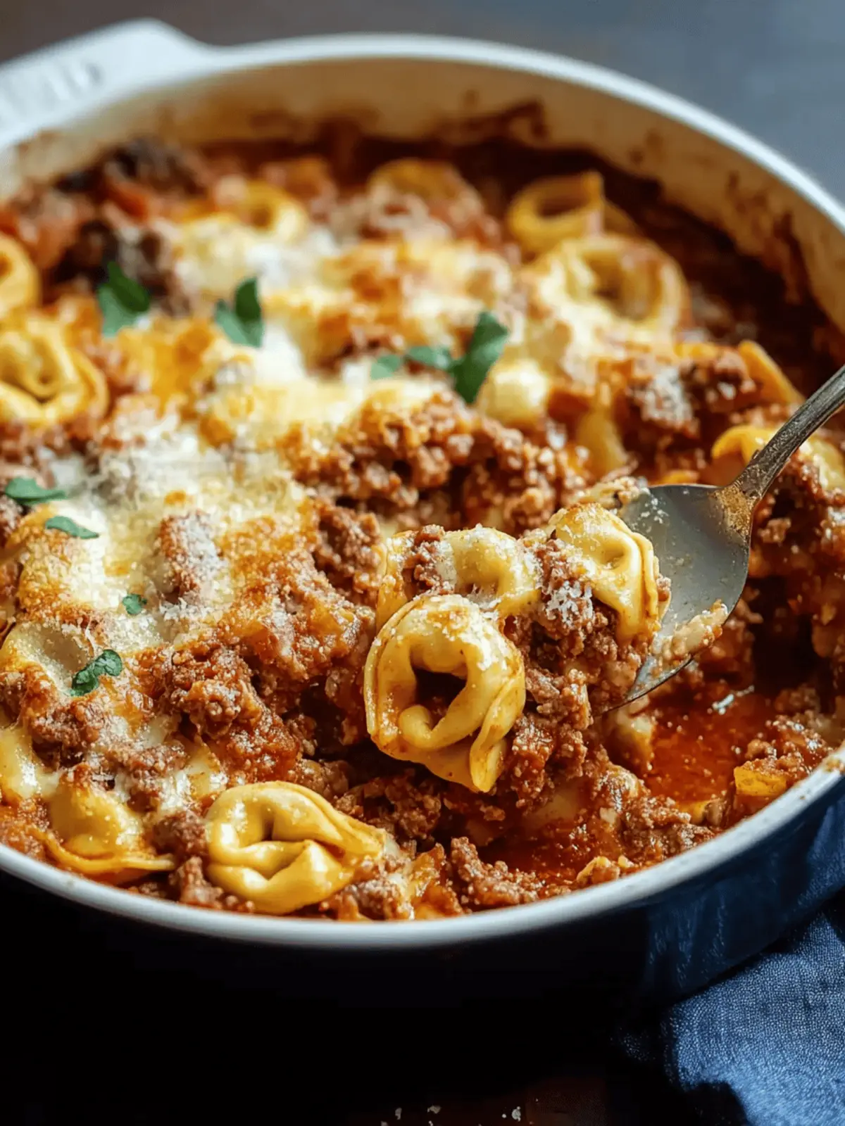 Hearty Beefy Tortellini Bake: A Cozy Family Favorite 2 Beefy Tortellini Bake