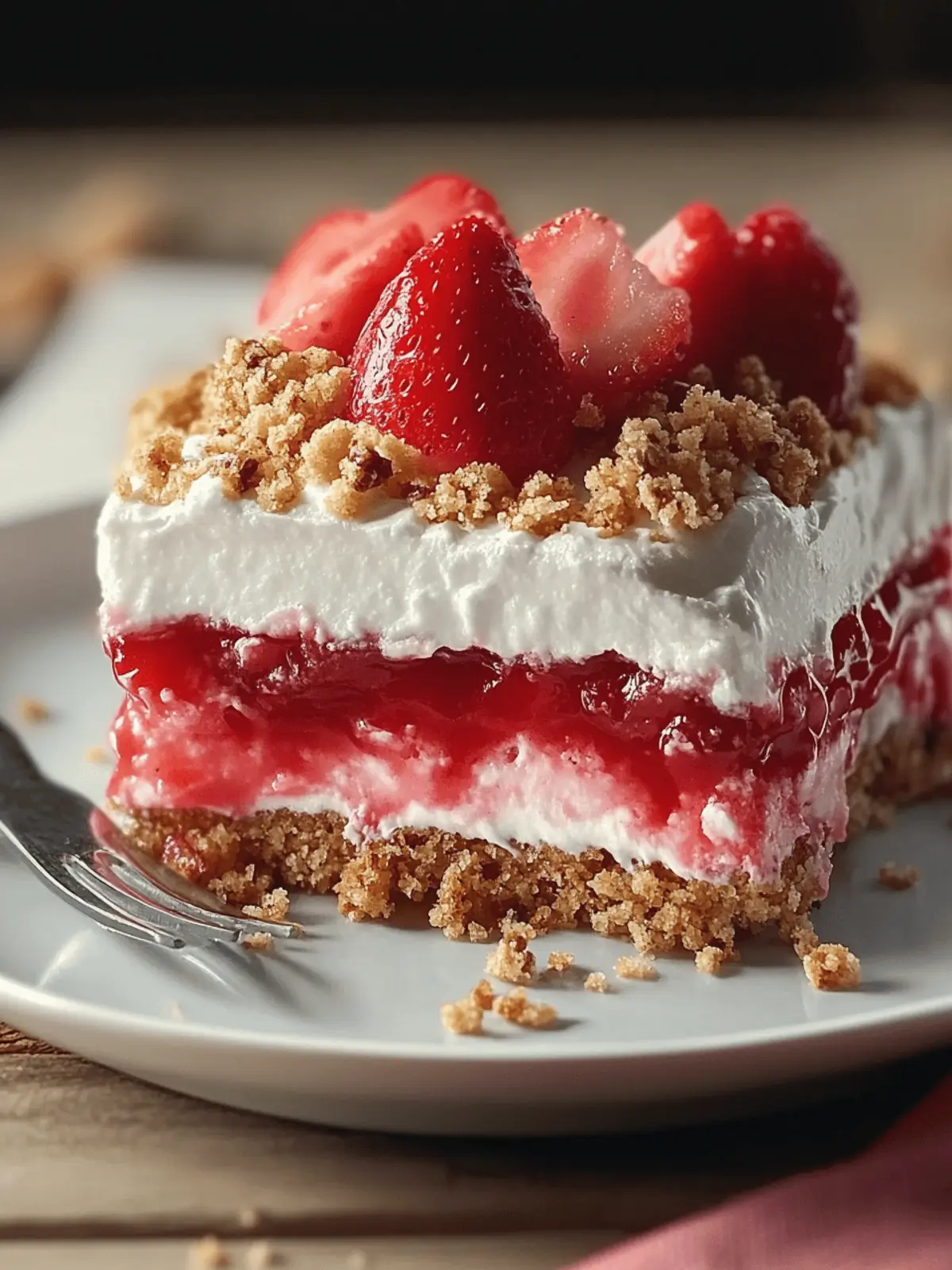 Strawberry Crunch Poke Cake – Easy, Irresistible Summer Treat! 5 Strawberry Crunch Poke Cake