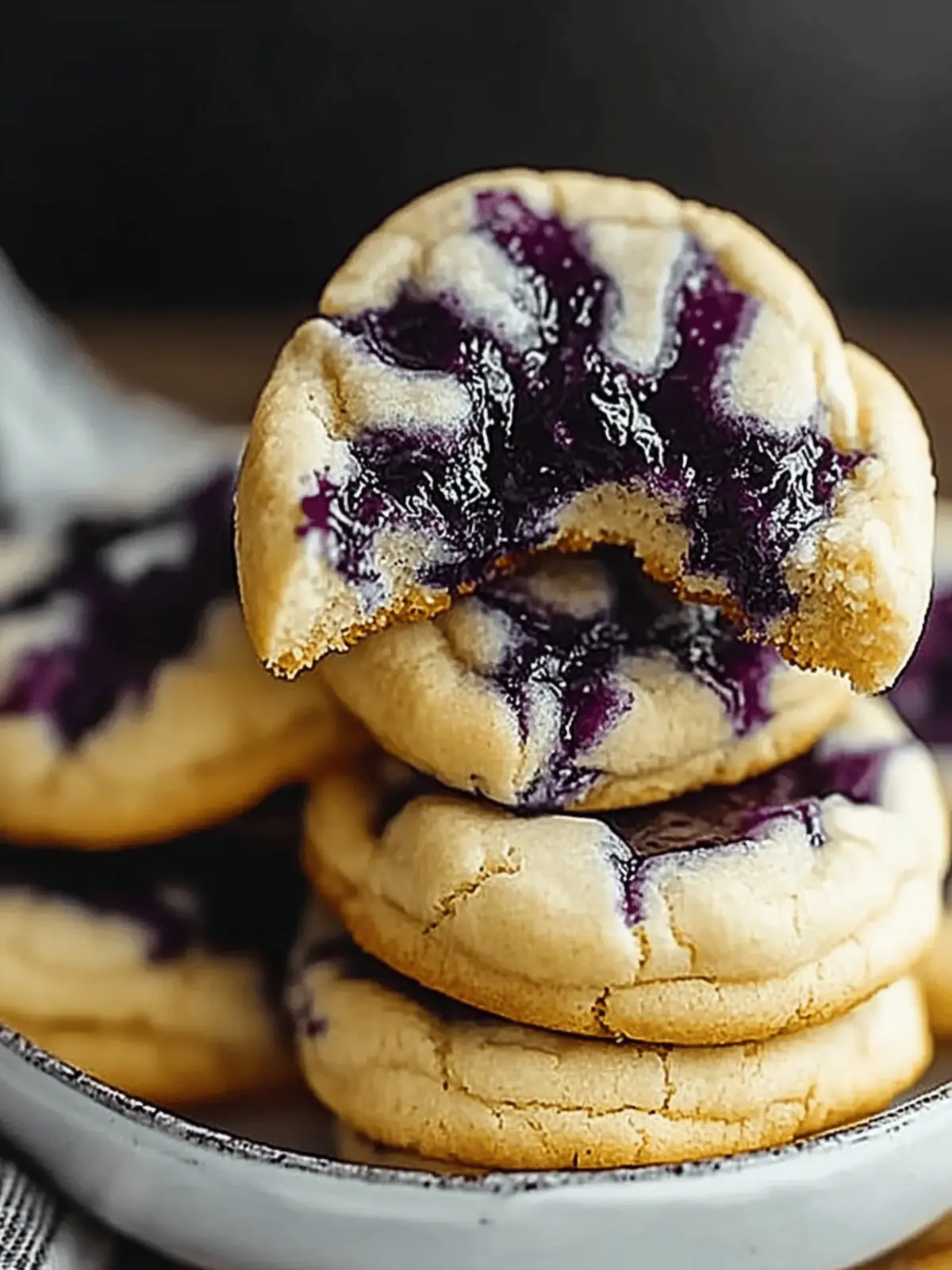 Cheesecake Cookies with Blueberry Jam: Irresistibly Creamy Delights 4 Cheesecake Cookies with Blueberry Jam