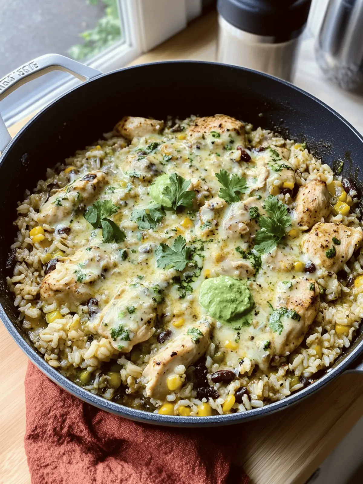 Salsa Verde Chicken & Rice Skillet in Just 30 Minutes! 3 Salsa Verde Chicken & Rice Skillet