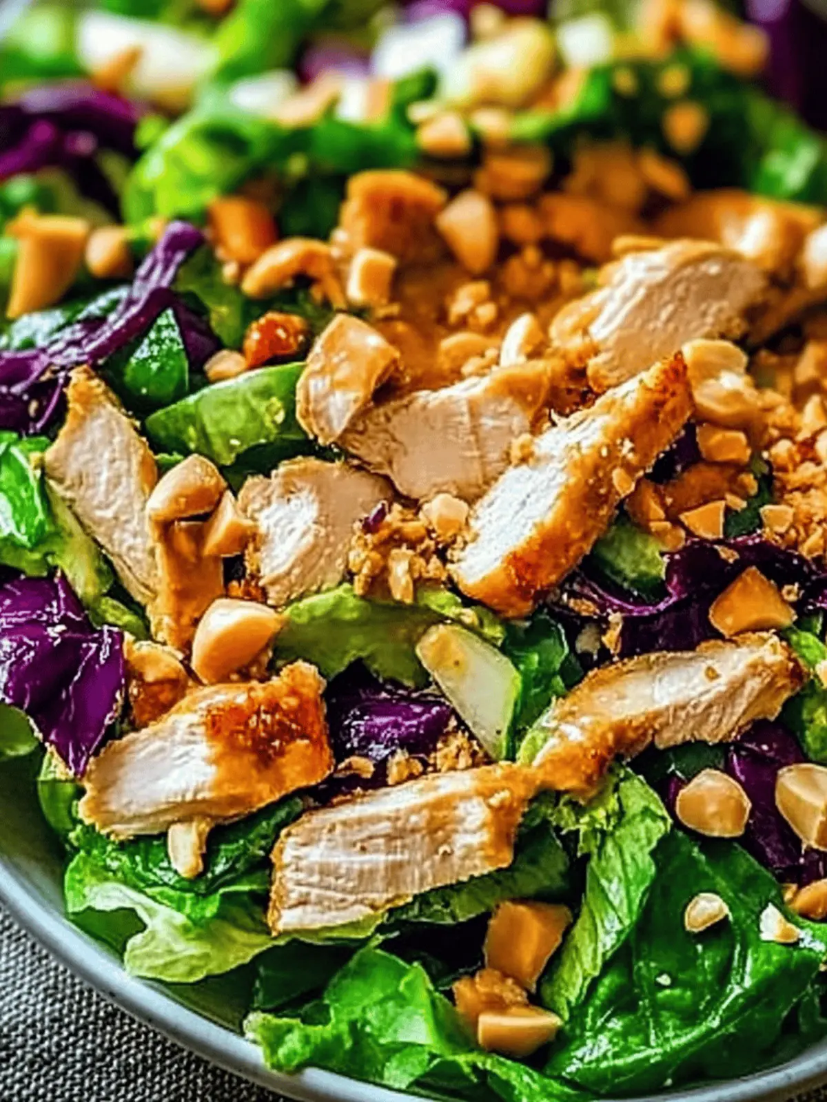 Crunchy Thai Chicken Salad with Creamy Peanut Dressing Bliss 5 Crunchy Thai Chicken Salad with Creamy Peanut Dressing